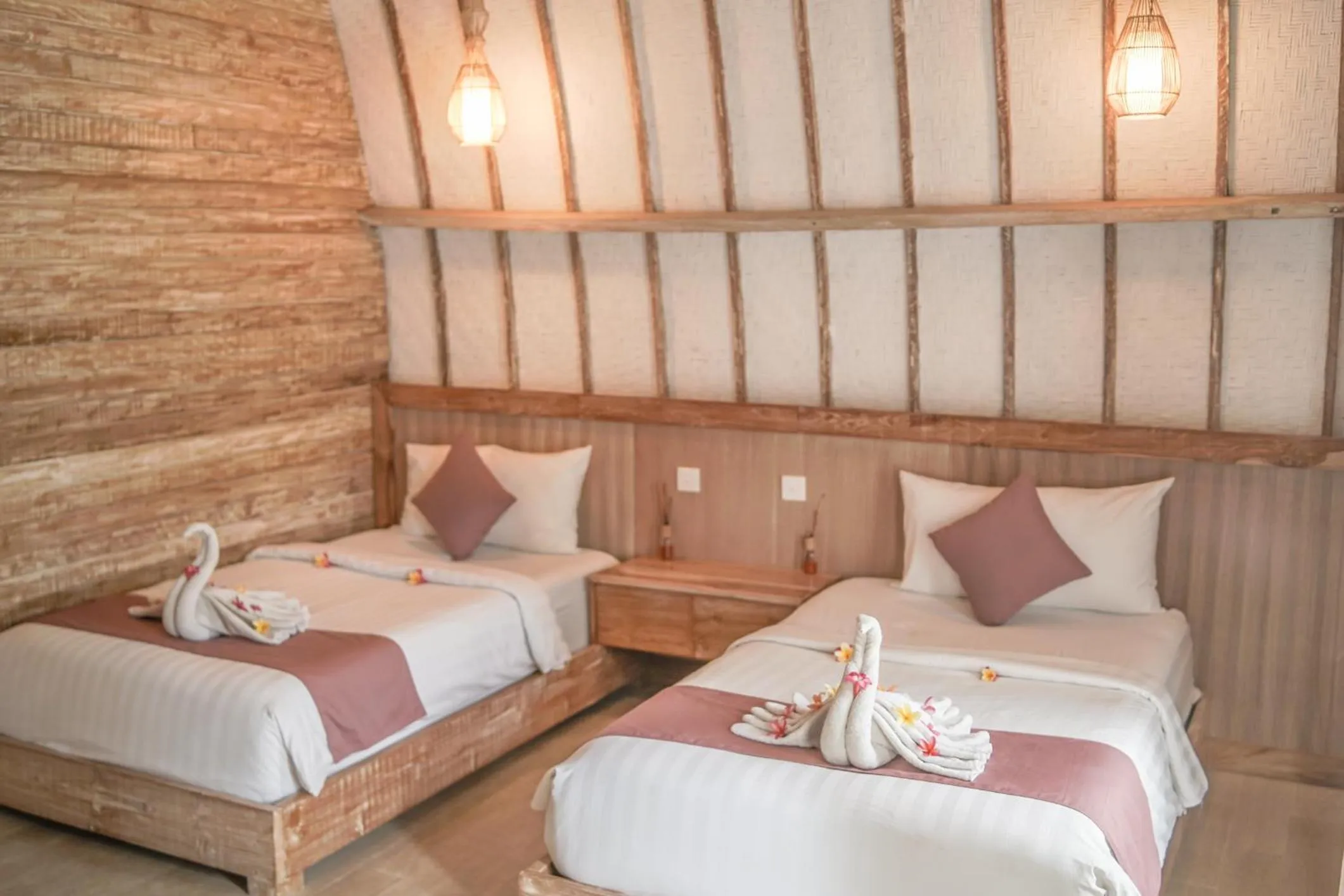 Bed in La Roja Bungalows