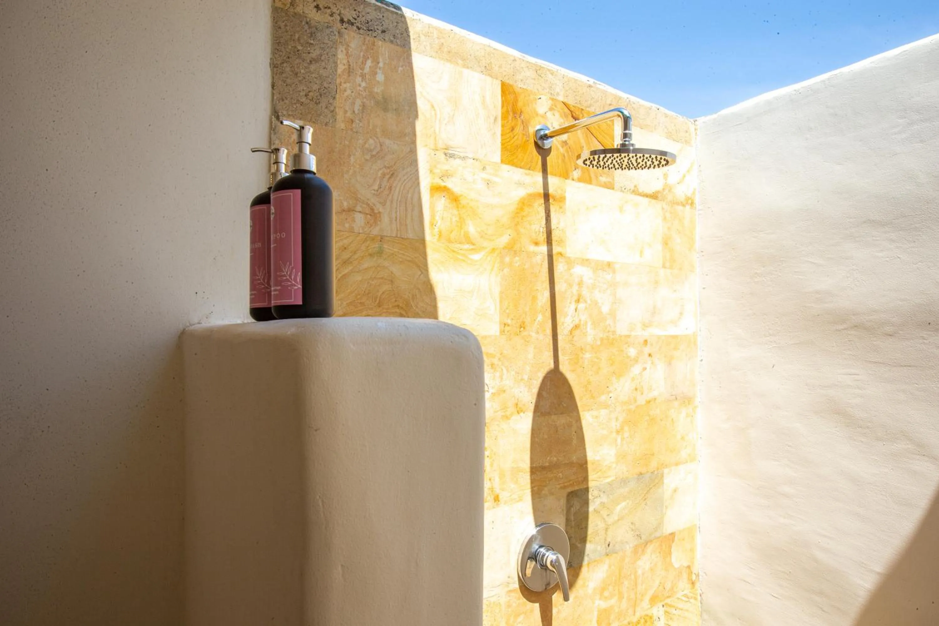 Shower in La Roja Bungalows