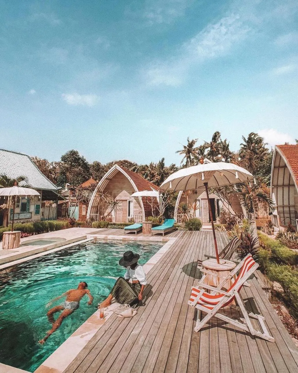 Garden in La Roja Bungalows