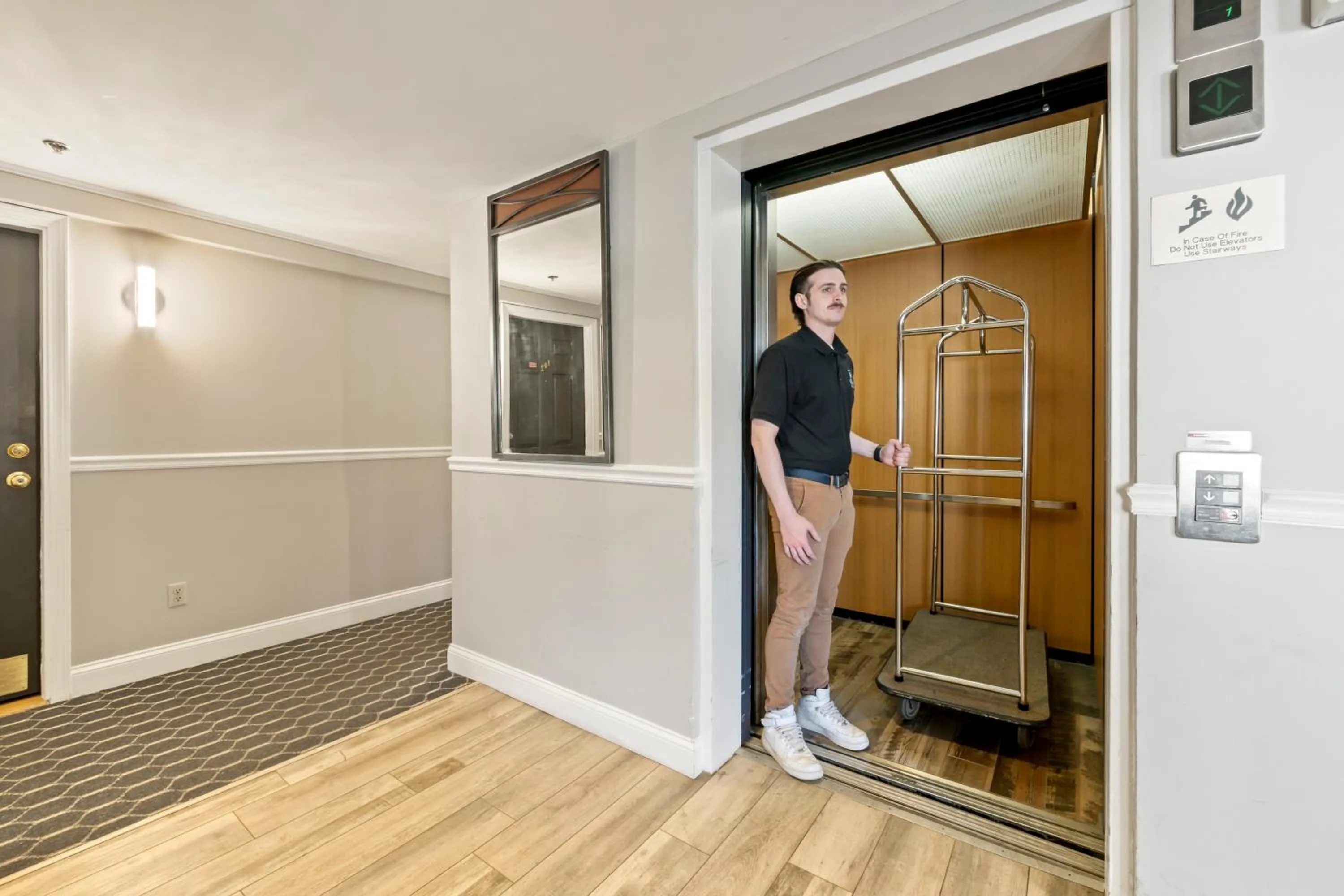 elevator in The Grand Hotel