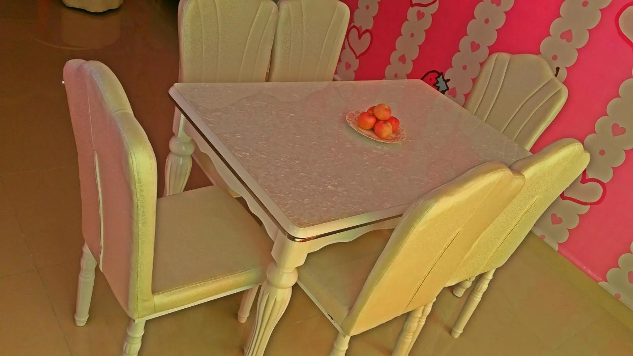 Dining area in Hello Kitty Signature Suite