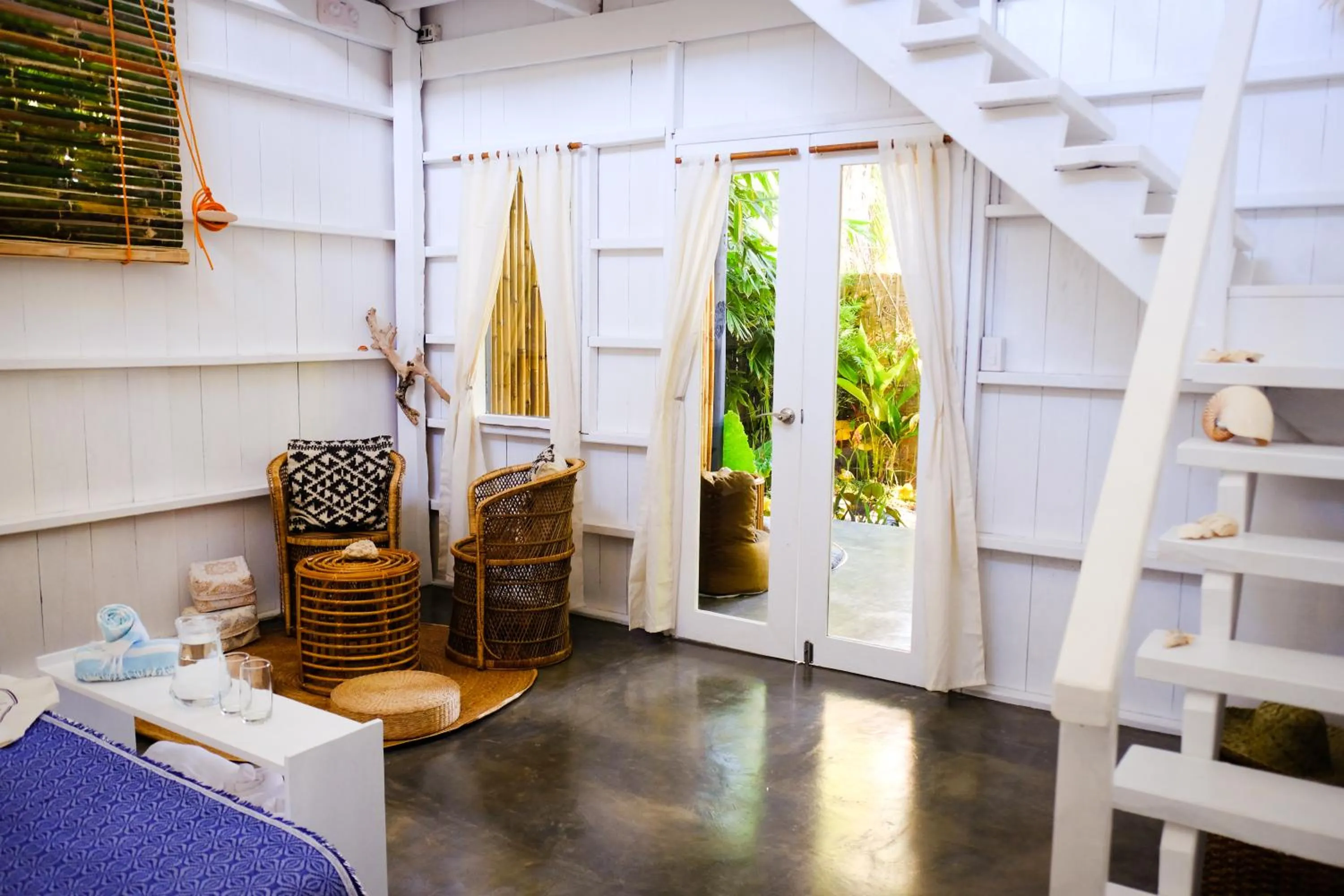 Seating area, Bed in Soultribe Beach Retreat