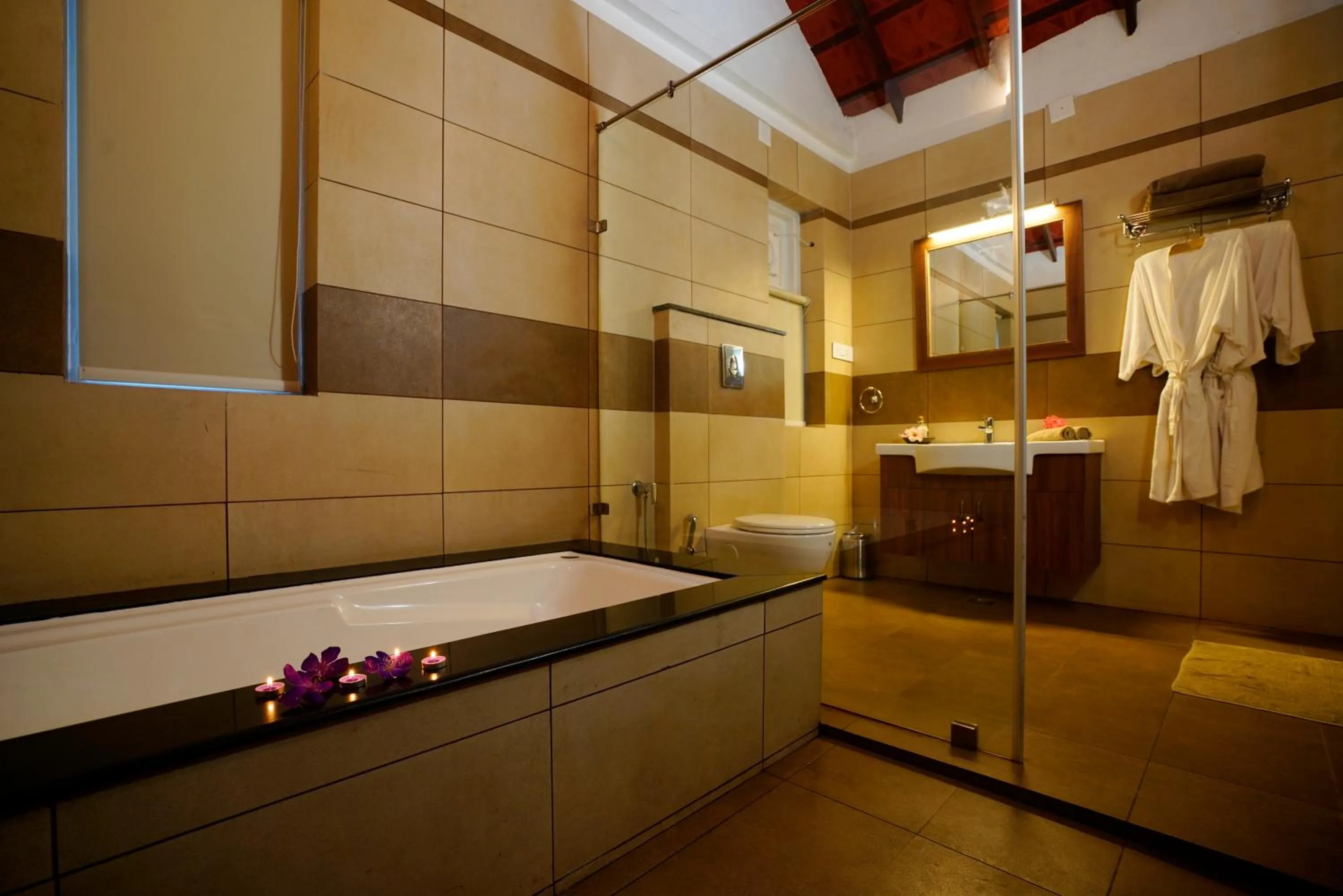 Bathroom in After the Rains - Rainforest Lodge