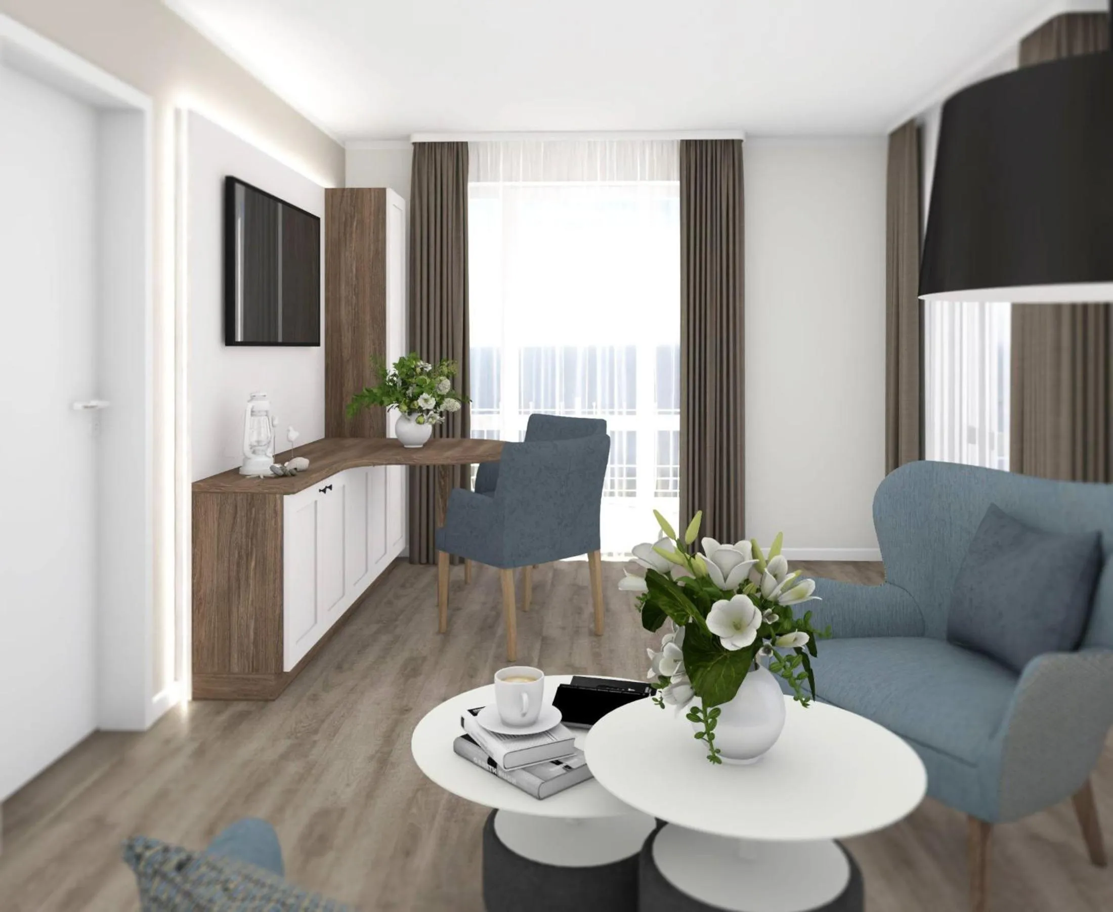 Living room in Villa Ney