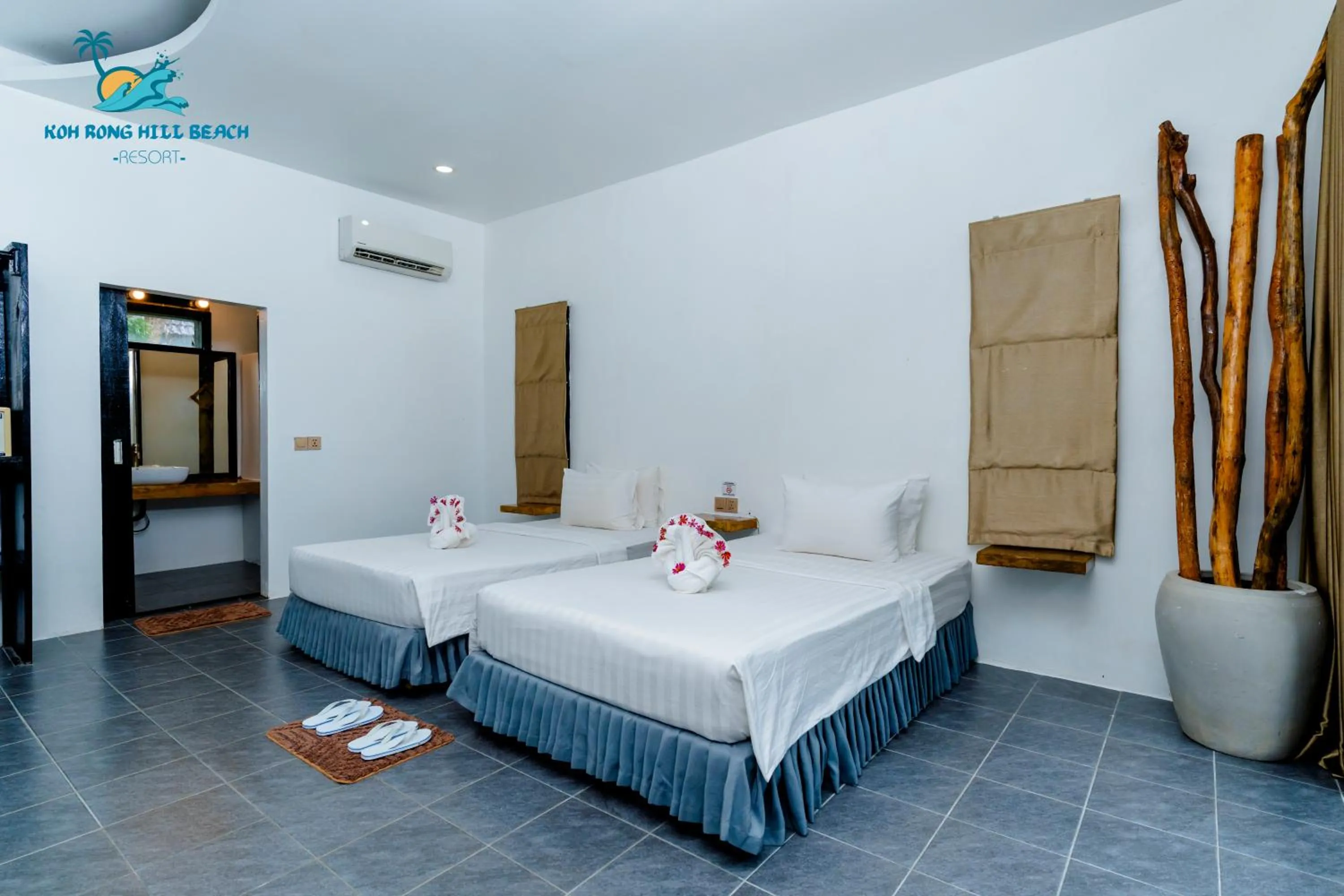 Photo of the whole room, Bed in Koh Rong Hill Beach Resort