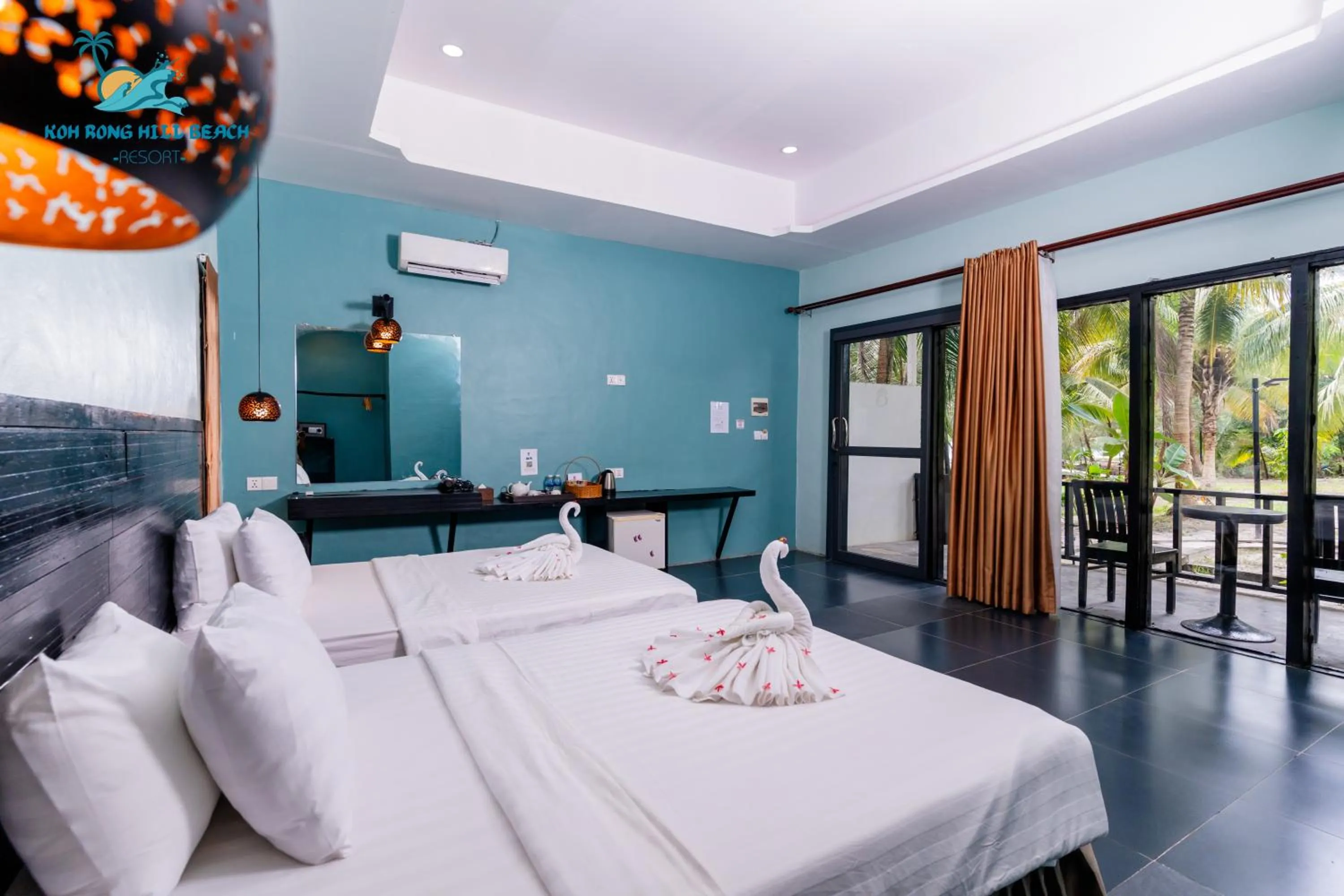 Photo of the whole room, Bed in Koh Rong Hill Beach Resort