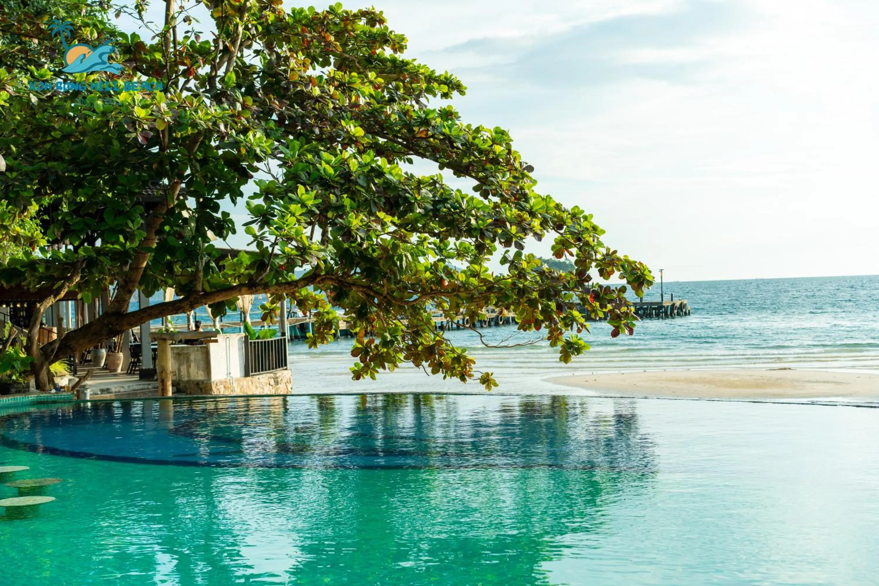 Pool view in Koh Rong Hill Beach Resort