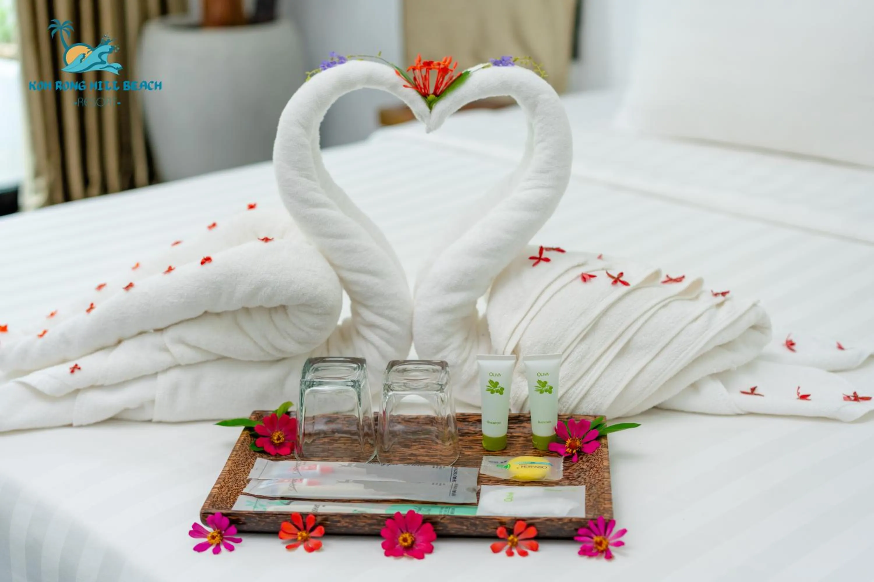 Photo of the whole room, Bed in Koh Rong Hill Beach Resort