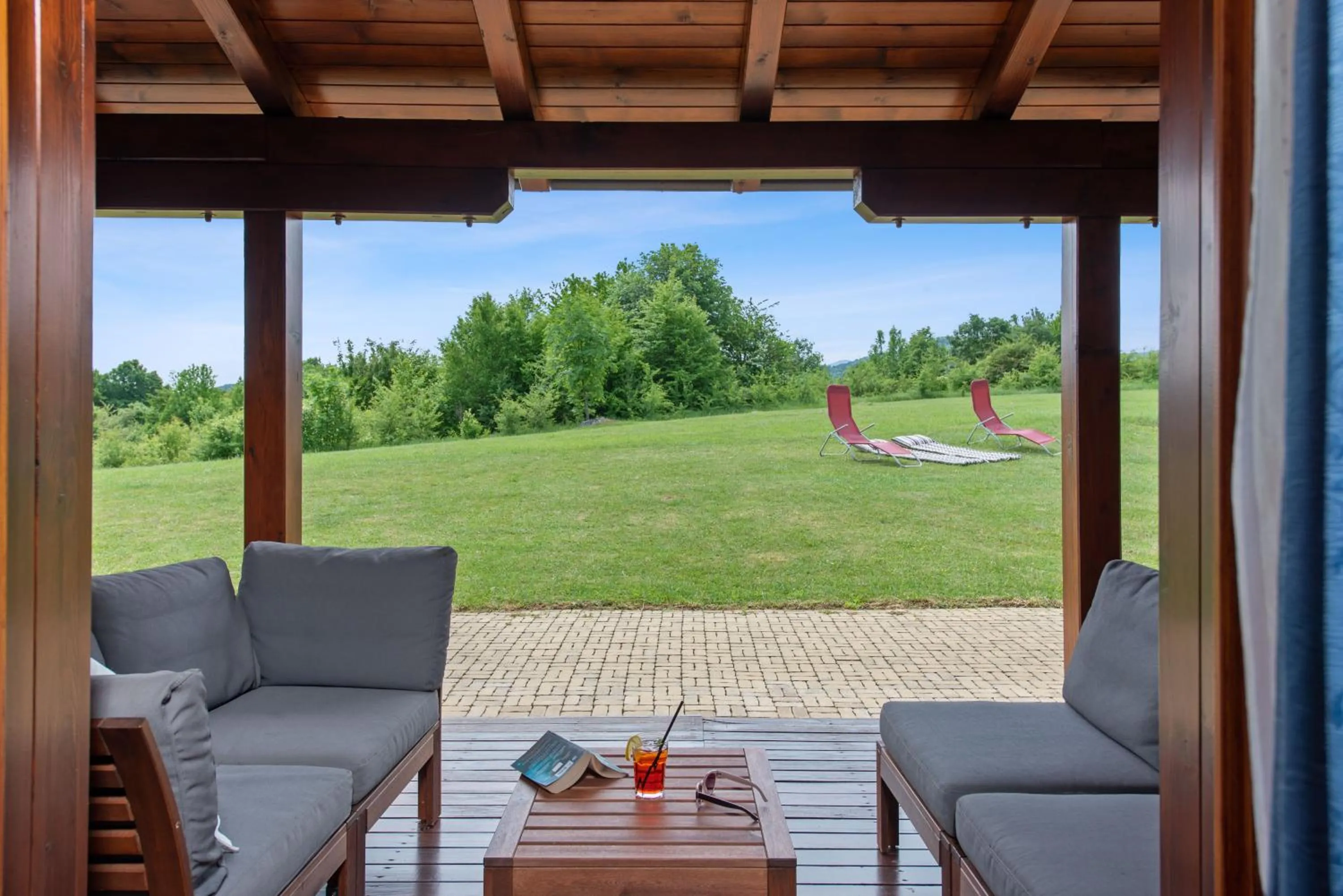 Balcony/Terrace in B&B Plitvice Lakes Villa Irene