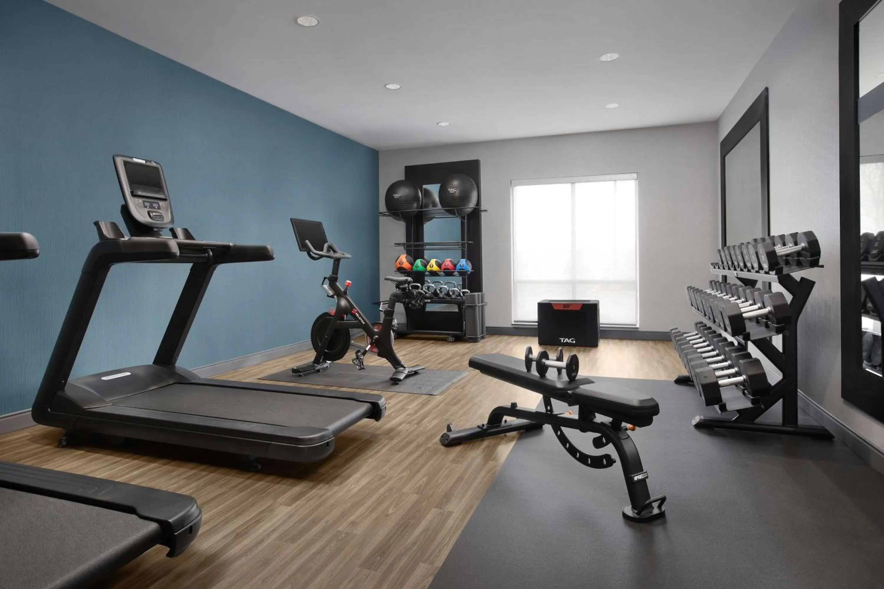 Fitness centre/facilities in Hampton Inn Yorkville