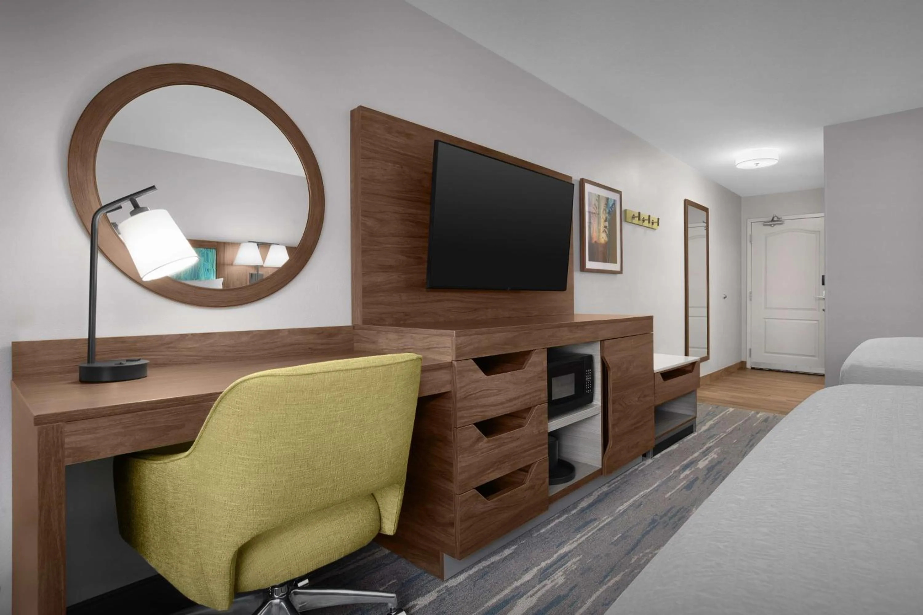 Bedroom, Bed in Hampton Inn Yorkville