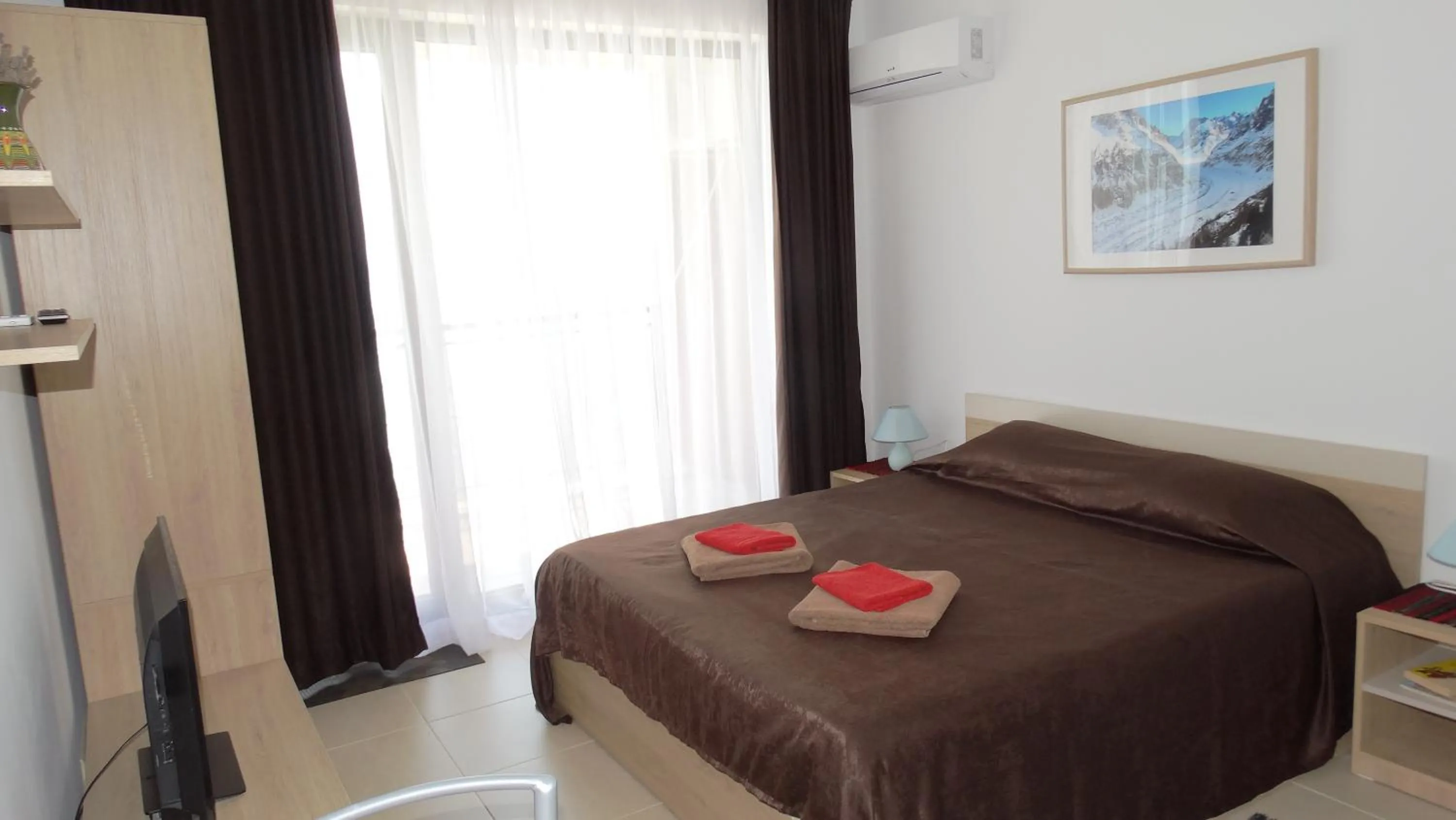 Bed in Akrotiria Beach Apart Complex