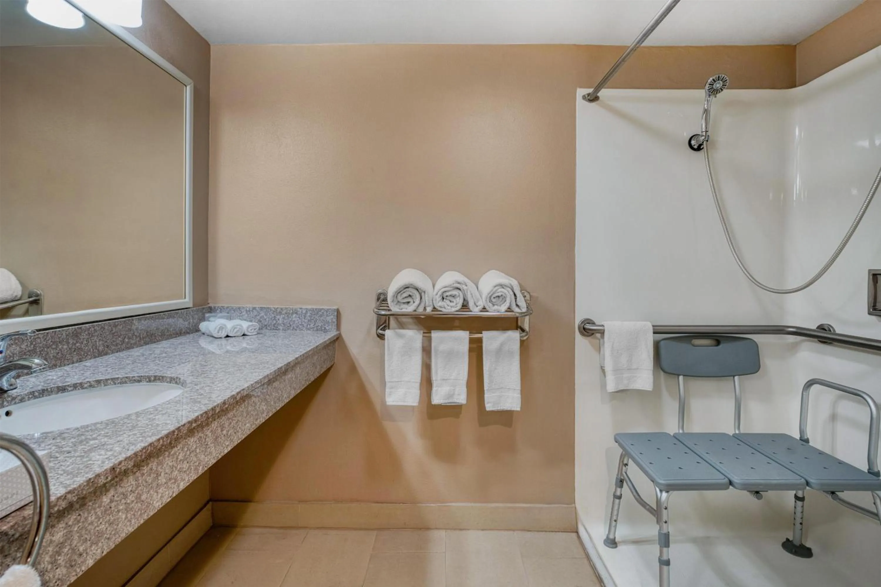 Bathroom in SureStay Hotel by Best Western Camarillo
