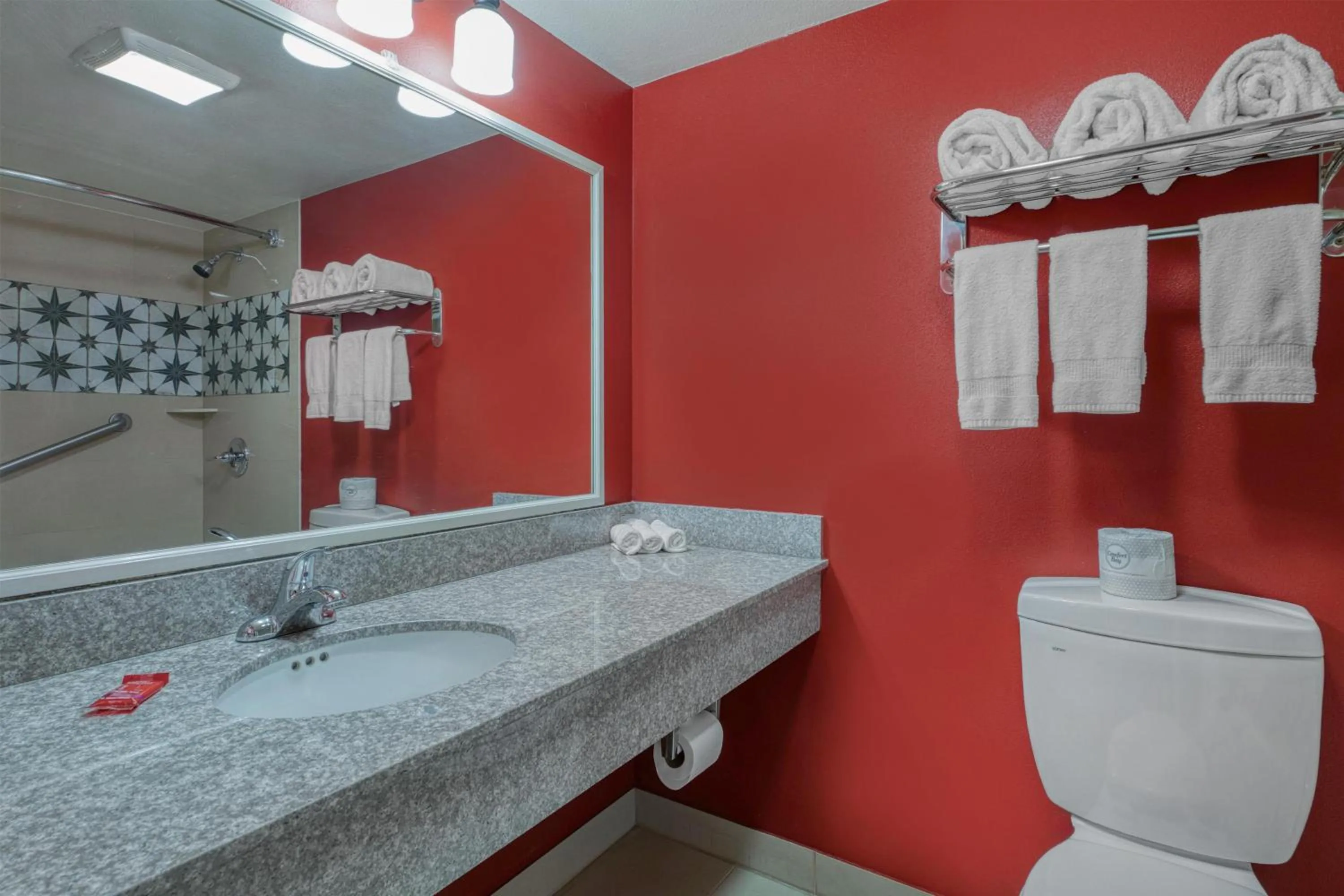 Bathroom in SureStay Hotel by Best Western Camarillo