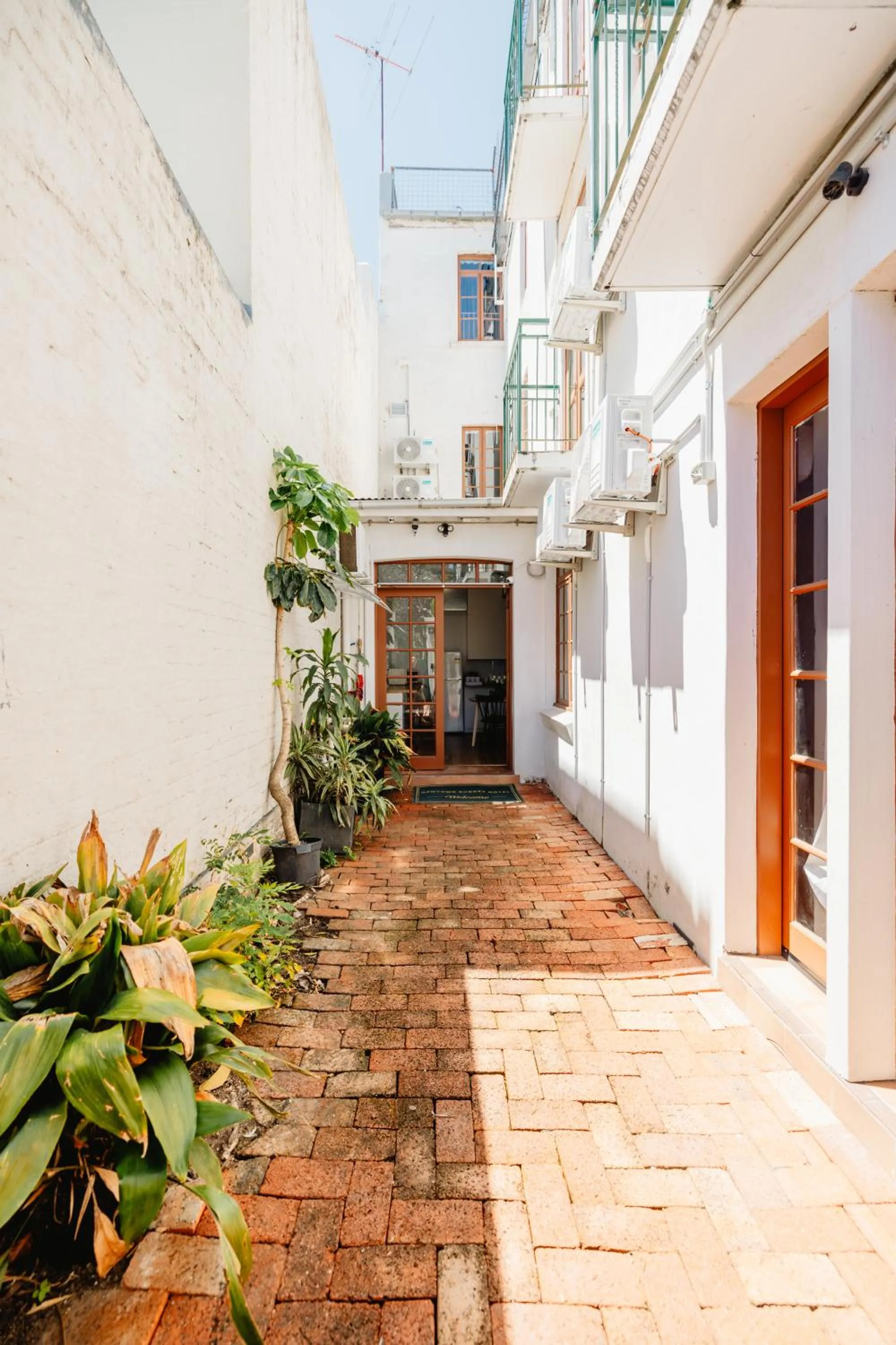 Inner courtyard view in Newtown Cozy Stays