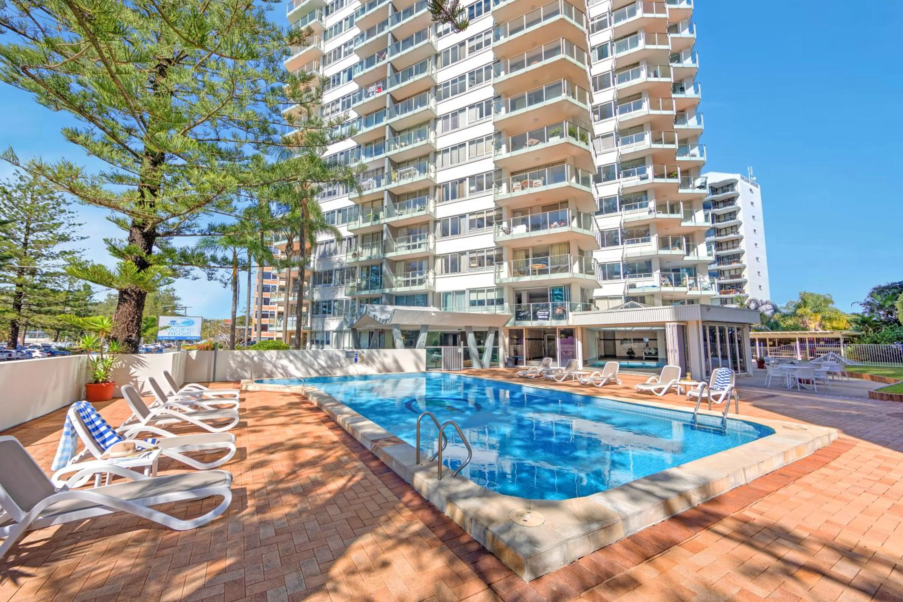Swimming pool in Pacific Regis Beachfront Holiday Apartments