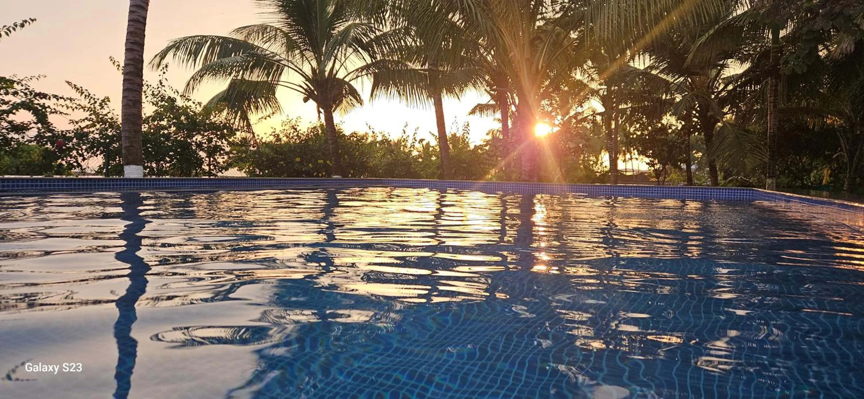 Pool view in Aqua Arina Holiday Farm House