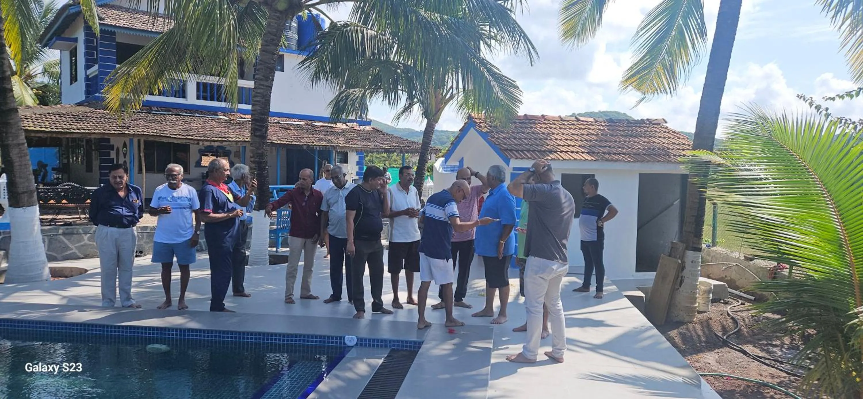 group of guests in Aqua Arina Holiday Farm House