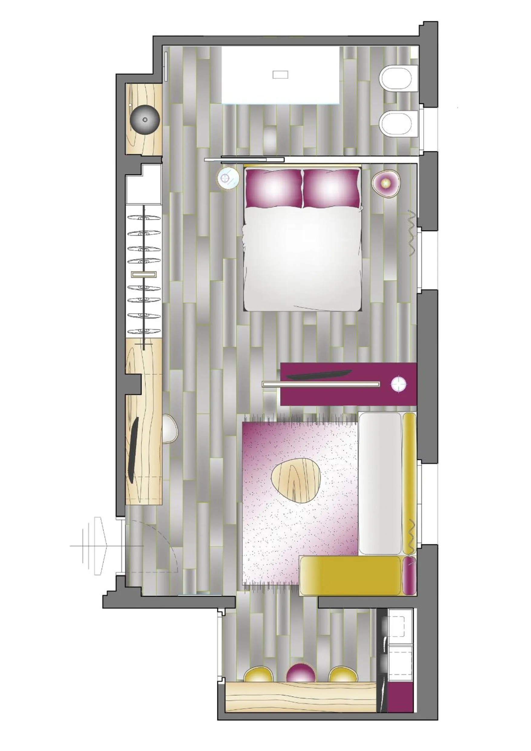 Floor plan in Design Hotel Astra B&B