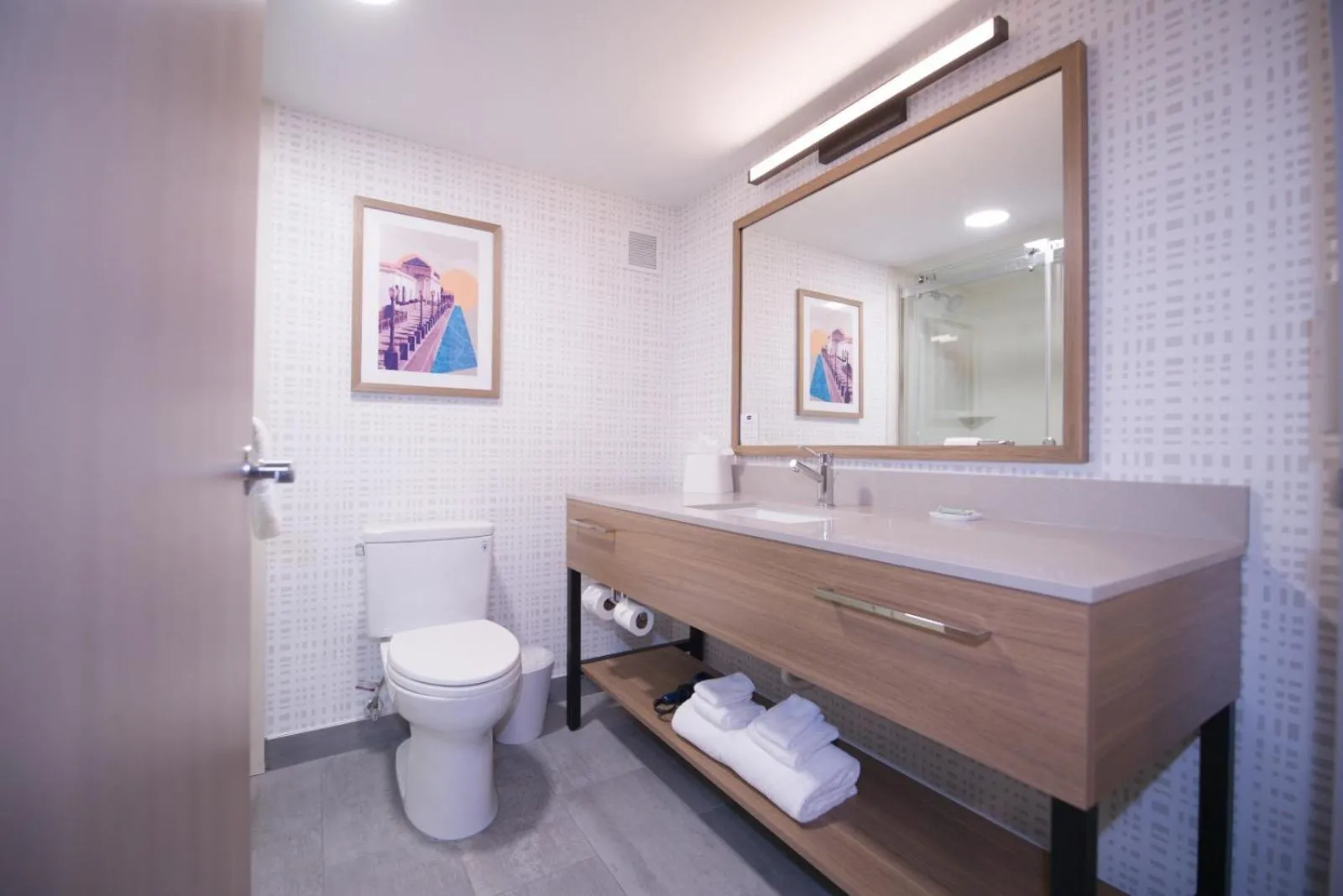 Toilet in Hampton Inn Chicago-Carol Stream