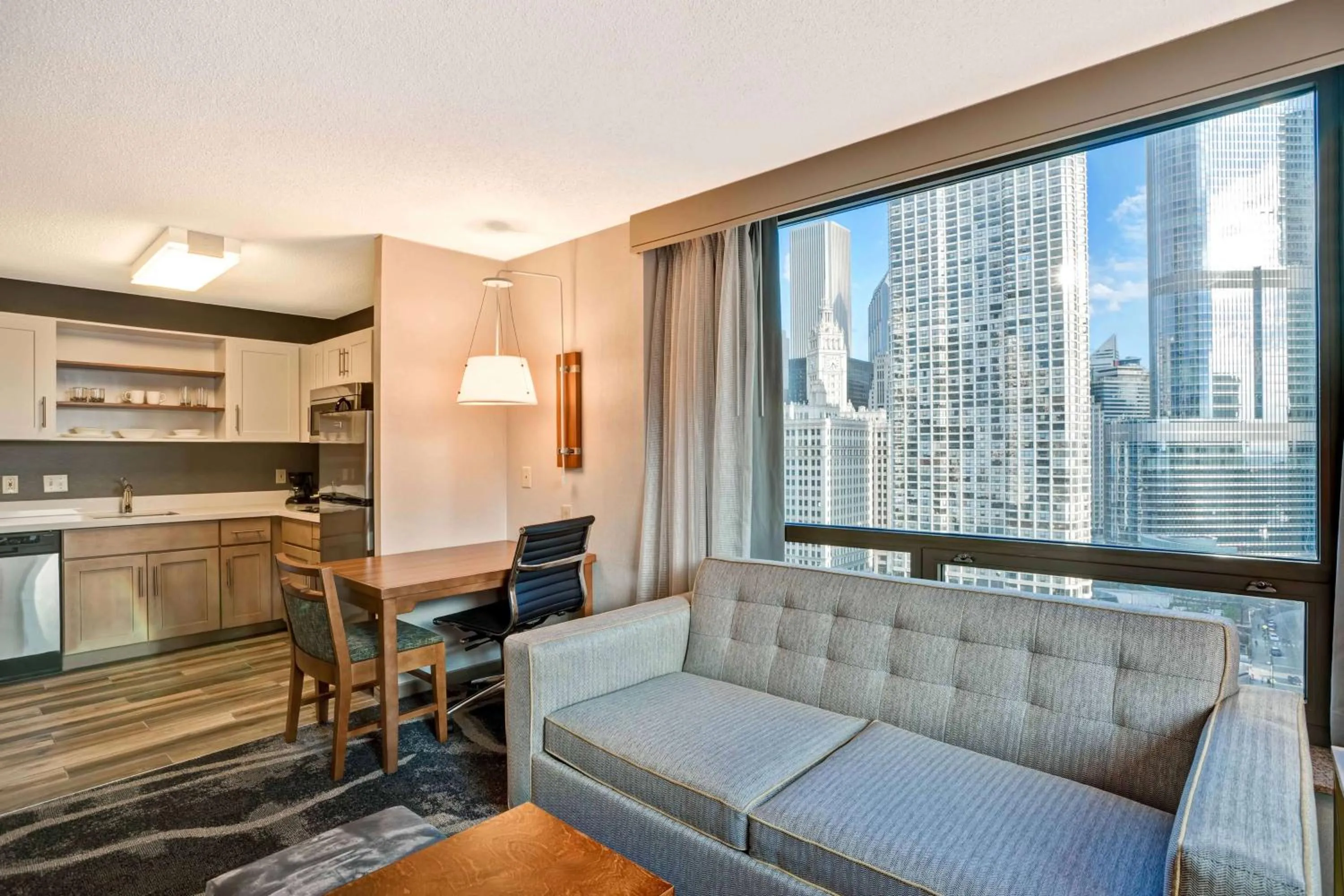Living room in Homewood Suites by Hilton Chicago-Downtown