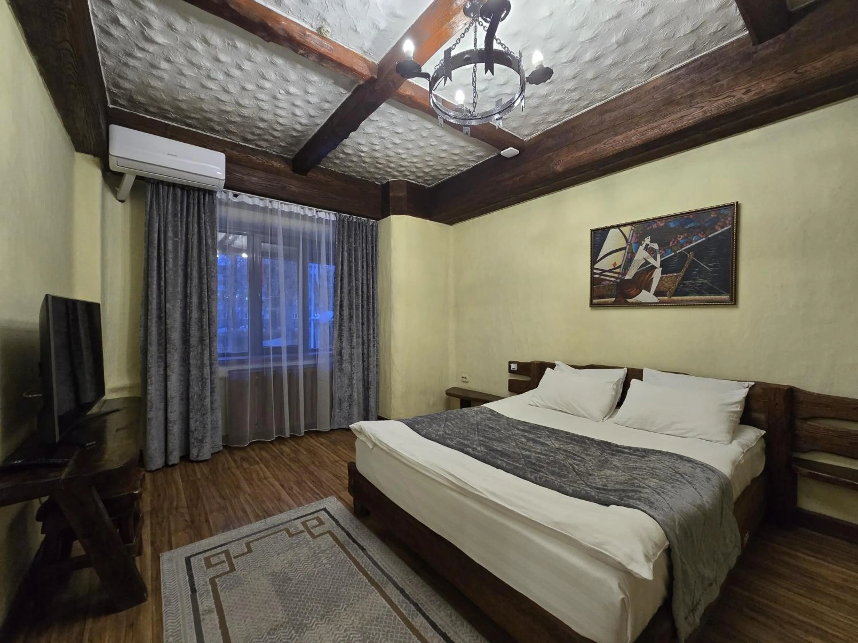 Bed in Saraishyq Hotel