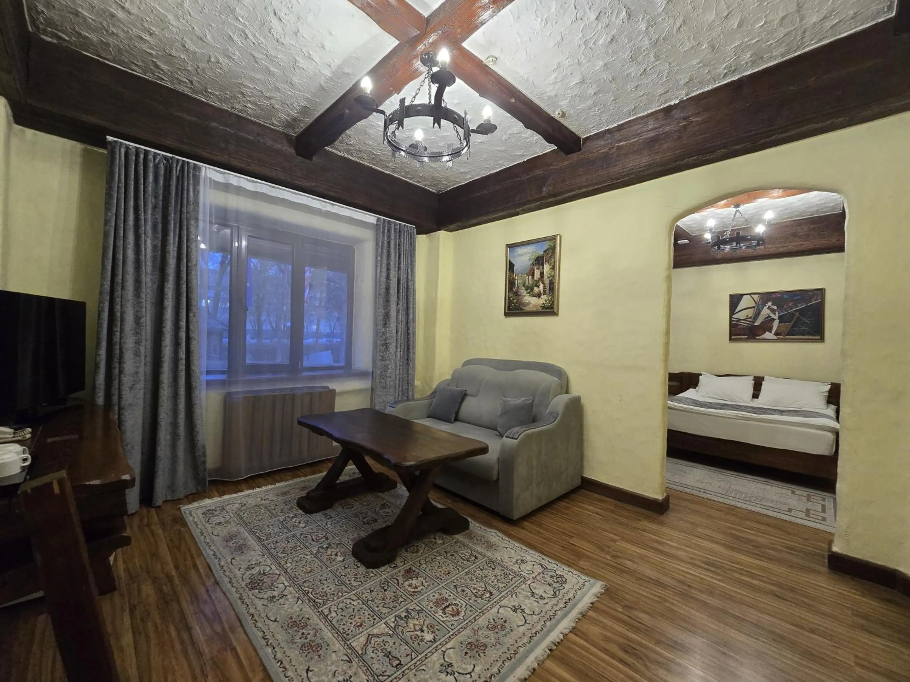 Bed in Saraishyq Hotel