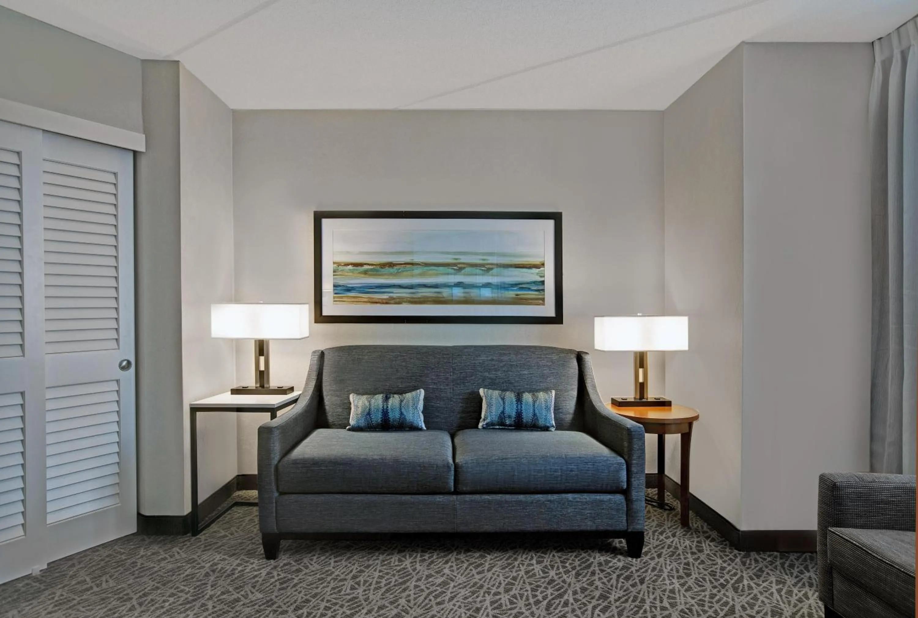 Living room, Bed in Homewood Suites by Hilton Chicago-Lincolnshire