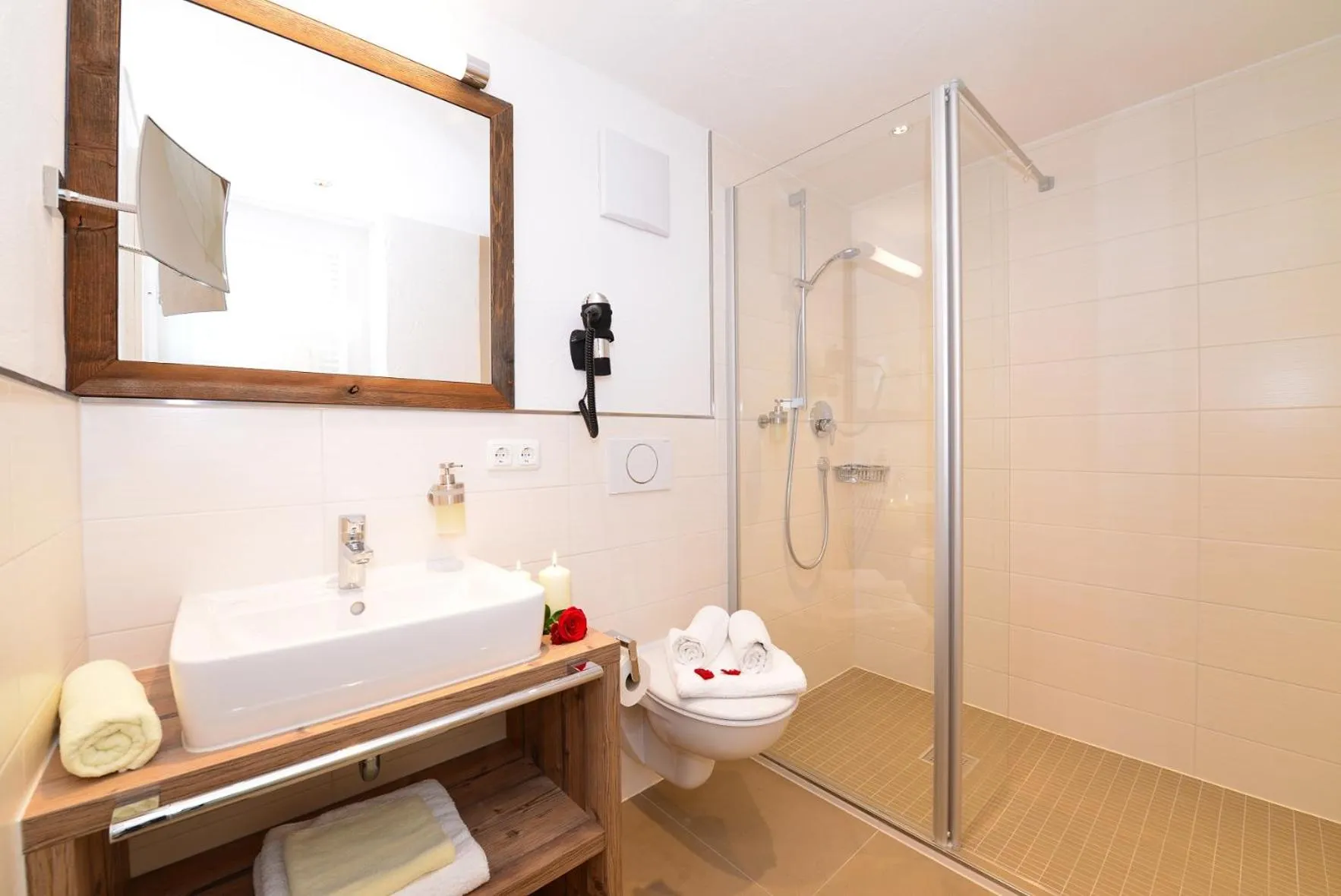 Shower in Hotel Tradizio