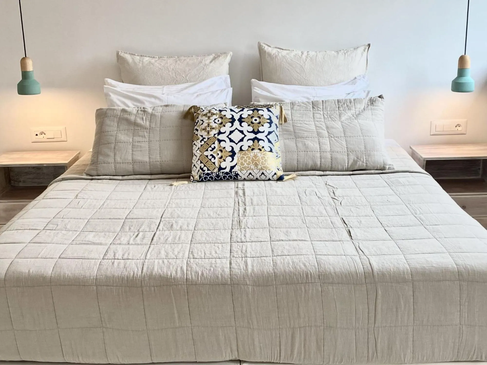 Bed in Lithies Sea View Boutique Hotel