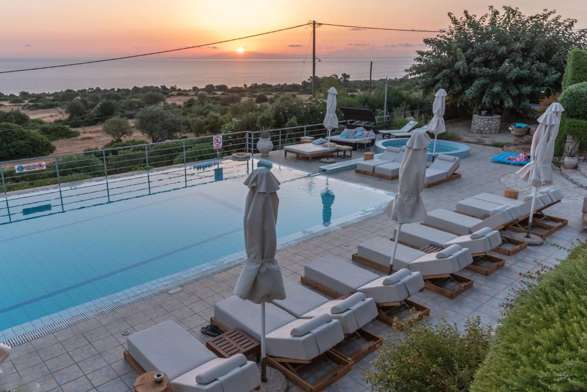 Swimming pool in Lithies Sea View Boutique Hotel