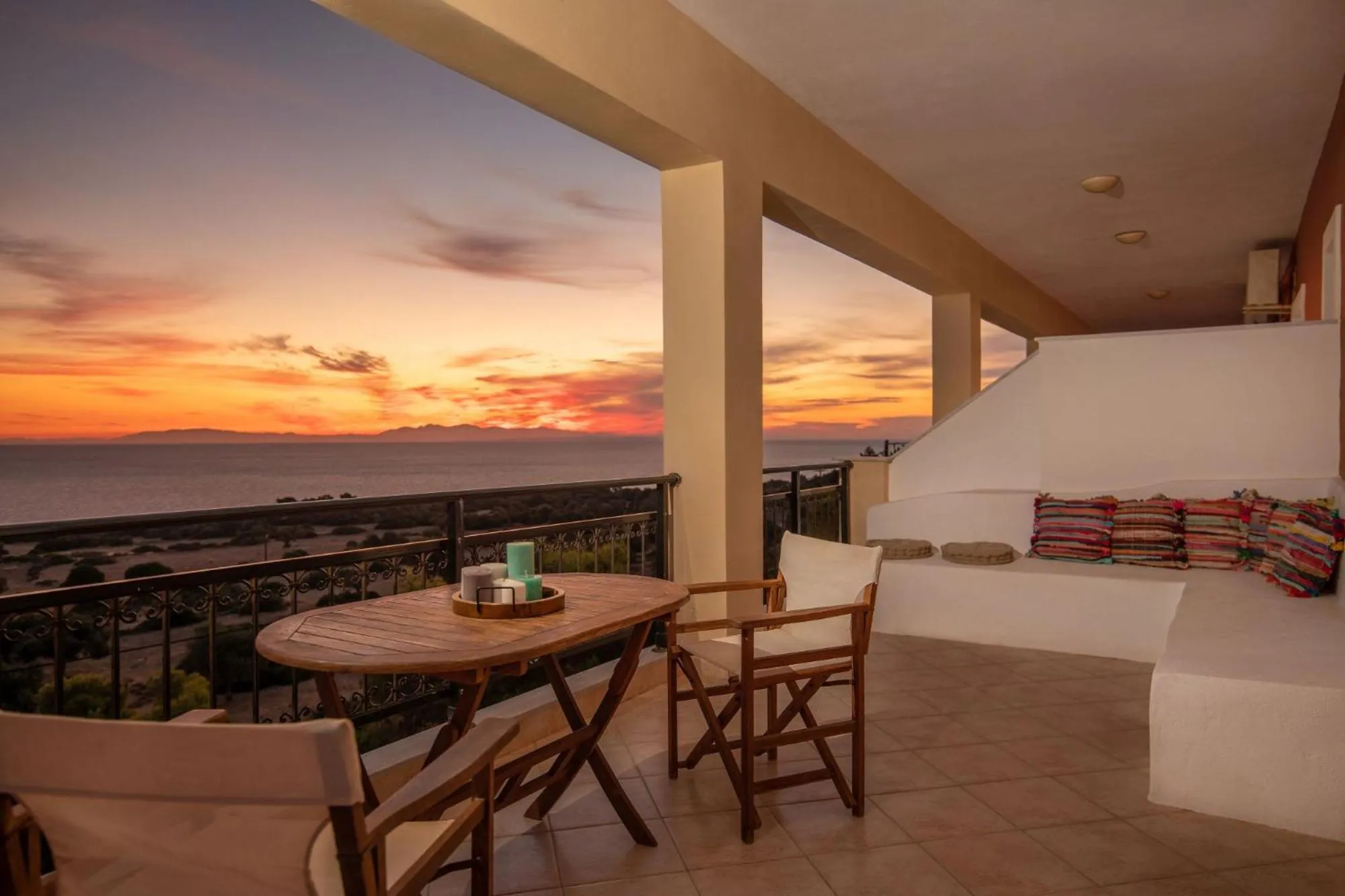 Balcony/Terrace in Lithies Sea View Boutique Hotel