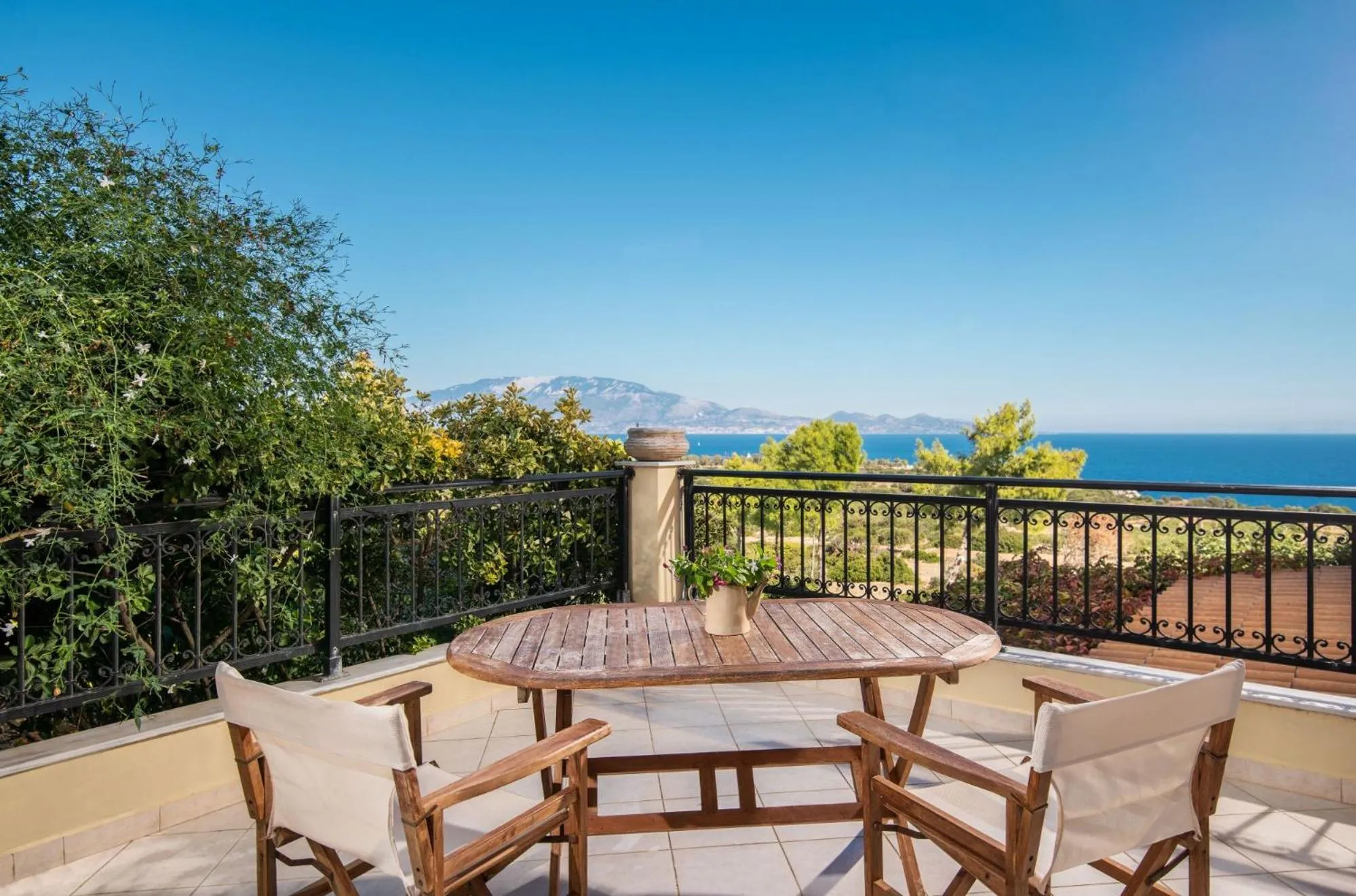 Balcony/Terrace in Lithies Sea View Boutique Hotel