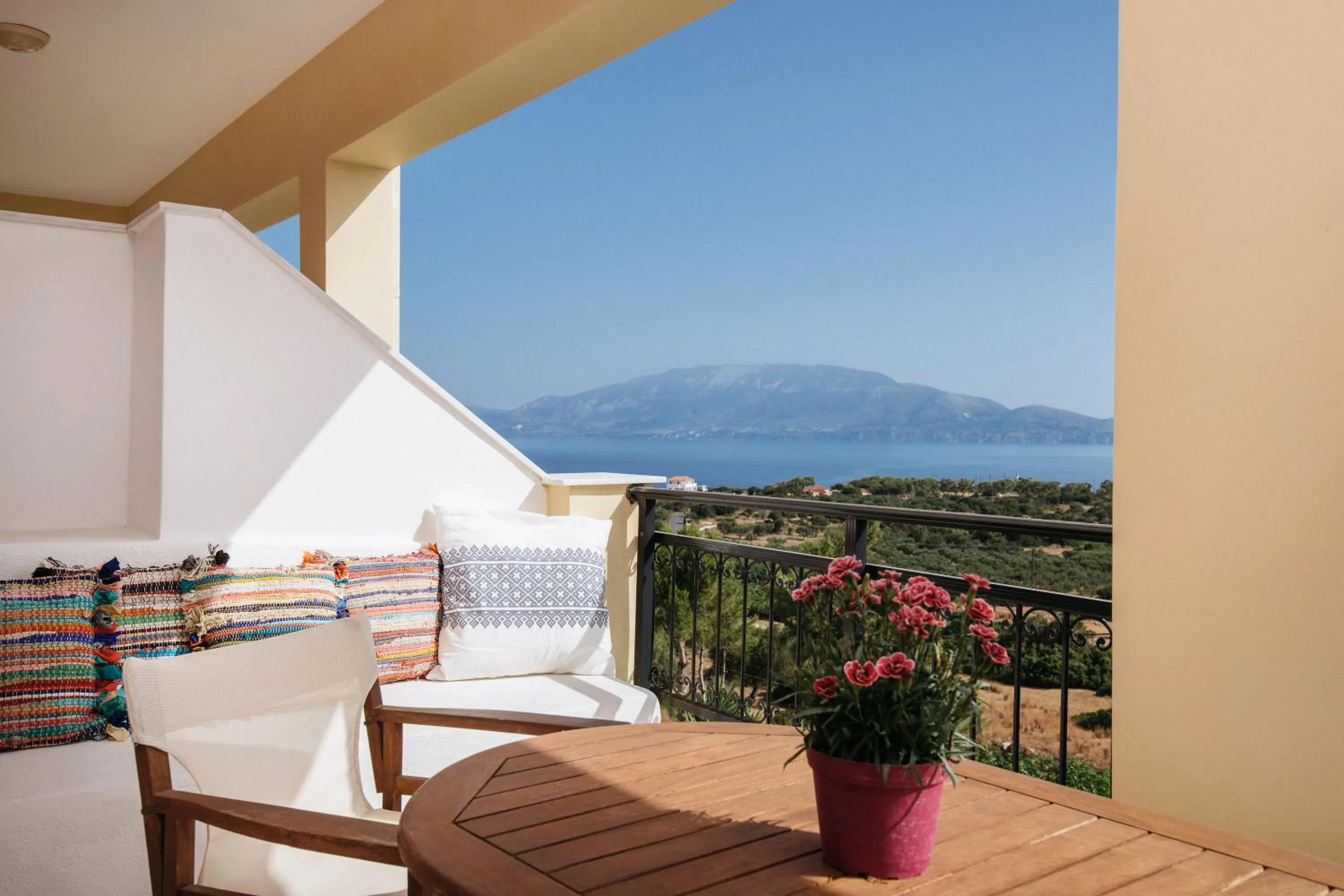 Balcony/Terrace in Lithies Sea View Boutique Hotel