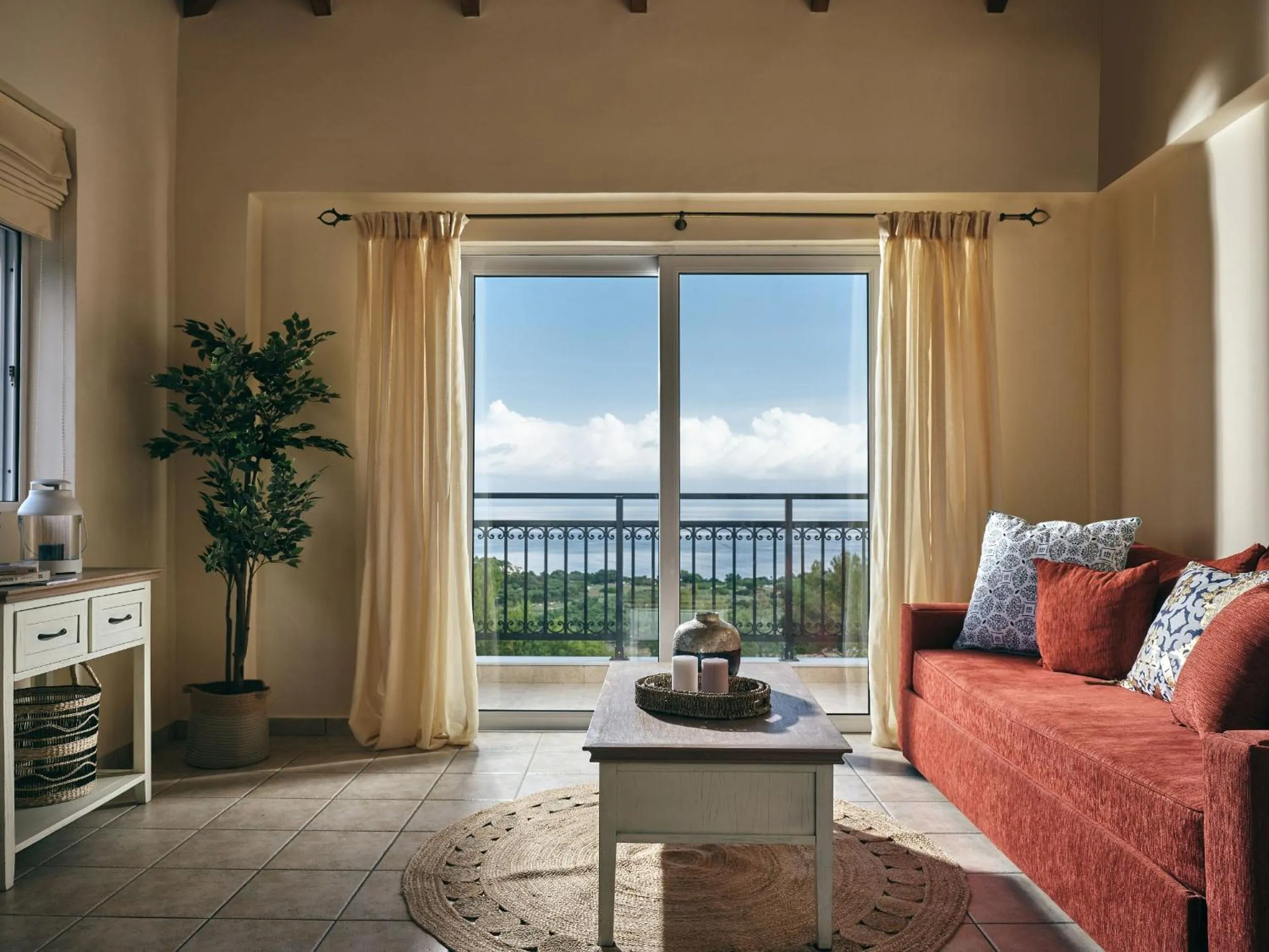 Seating area in Lithies Sea View Boutique Hotel