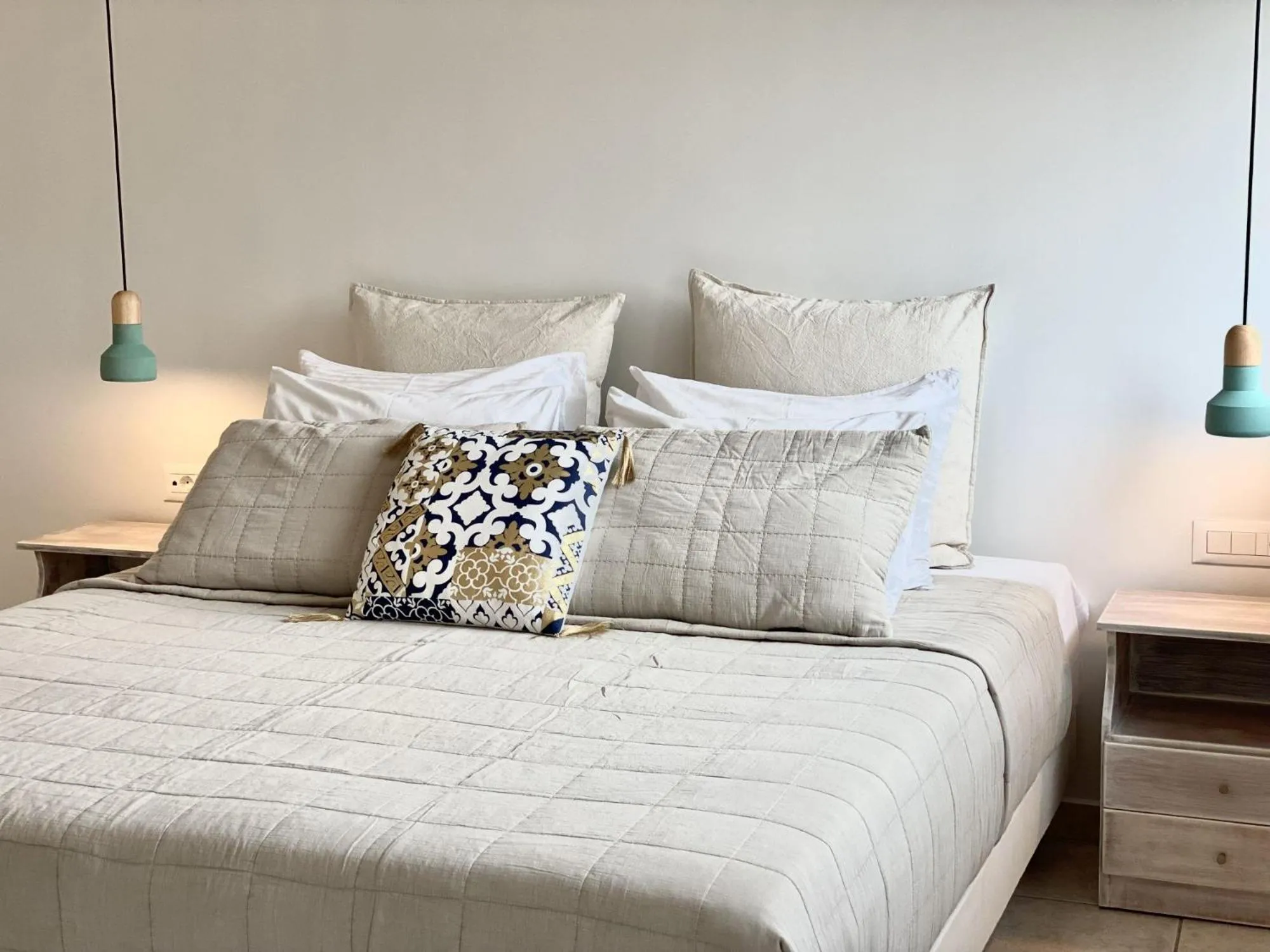 Bed in Lithies Sea View Boutique Hotel