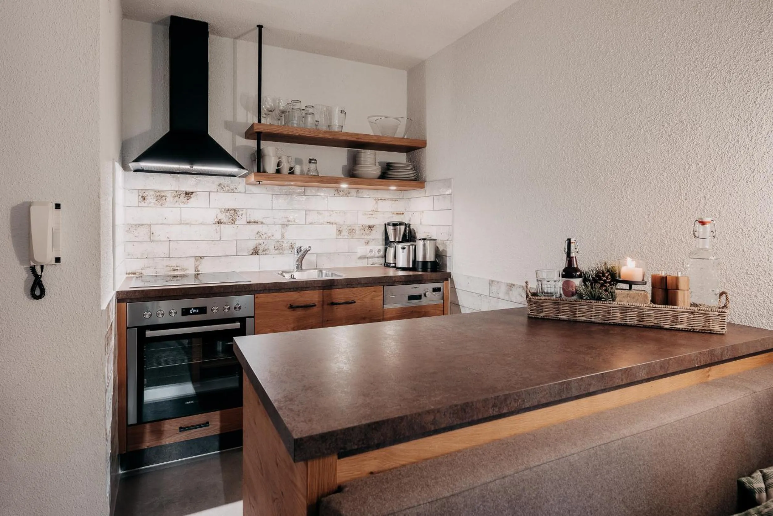 kitchen in Alpenappartements Cristall