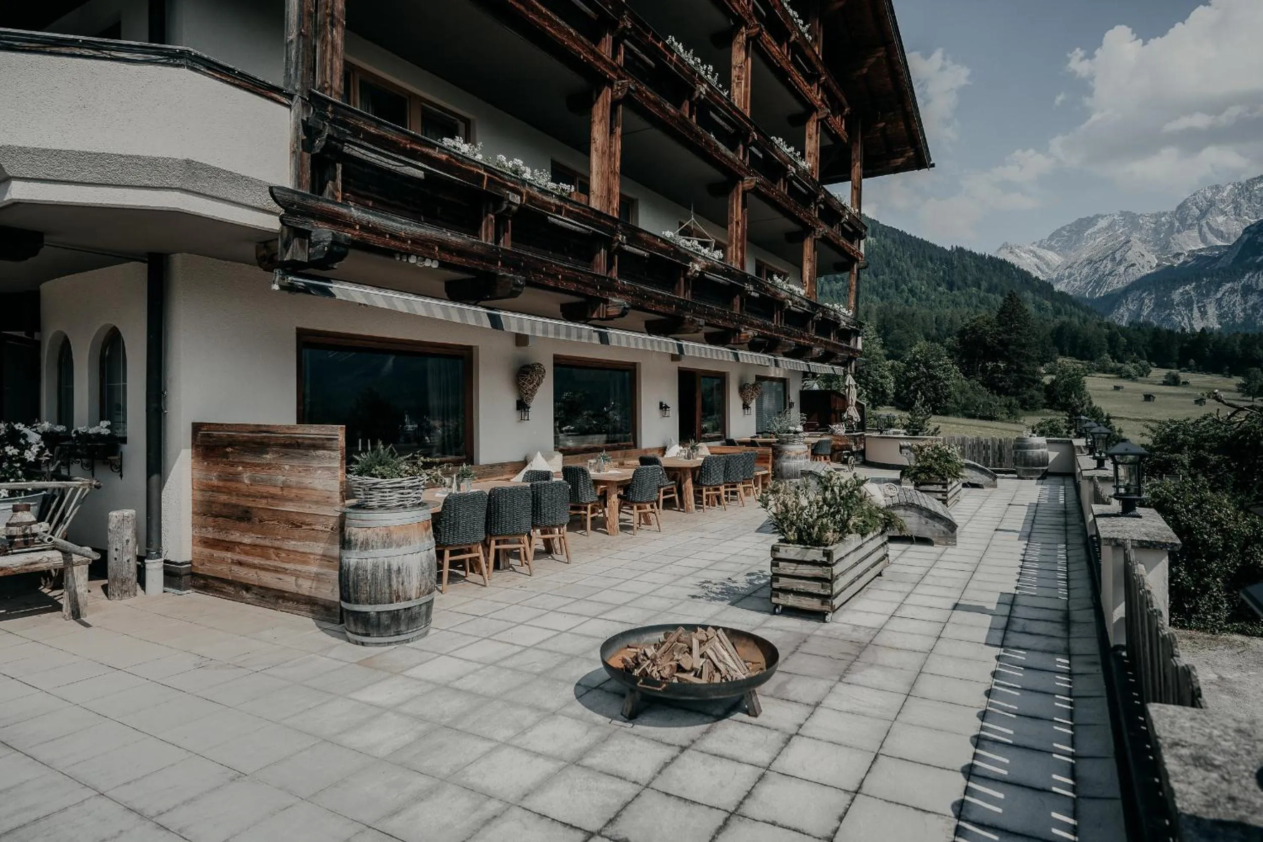 Balcony/Terrace in Alpenappartements Cristall
