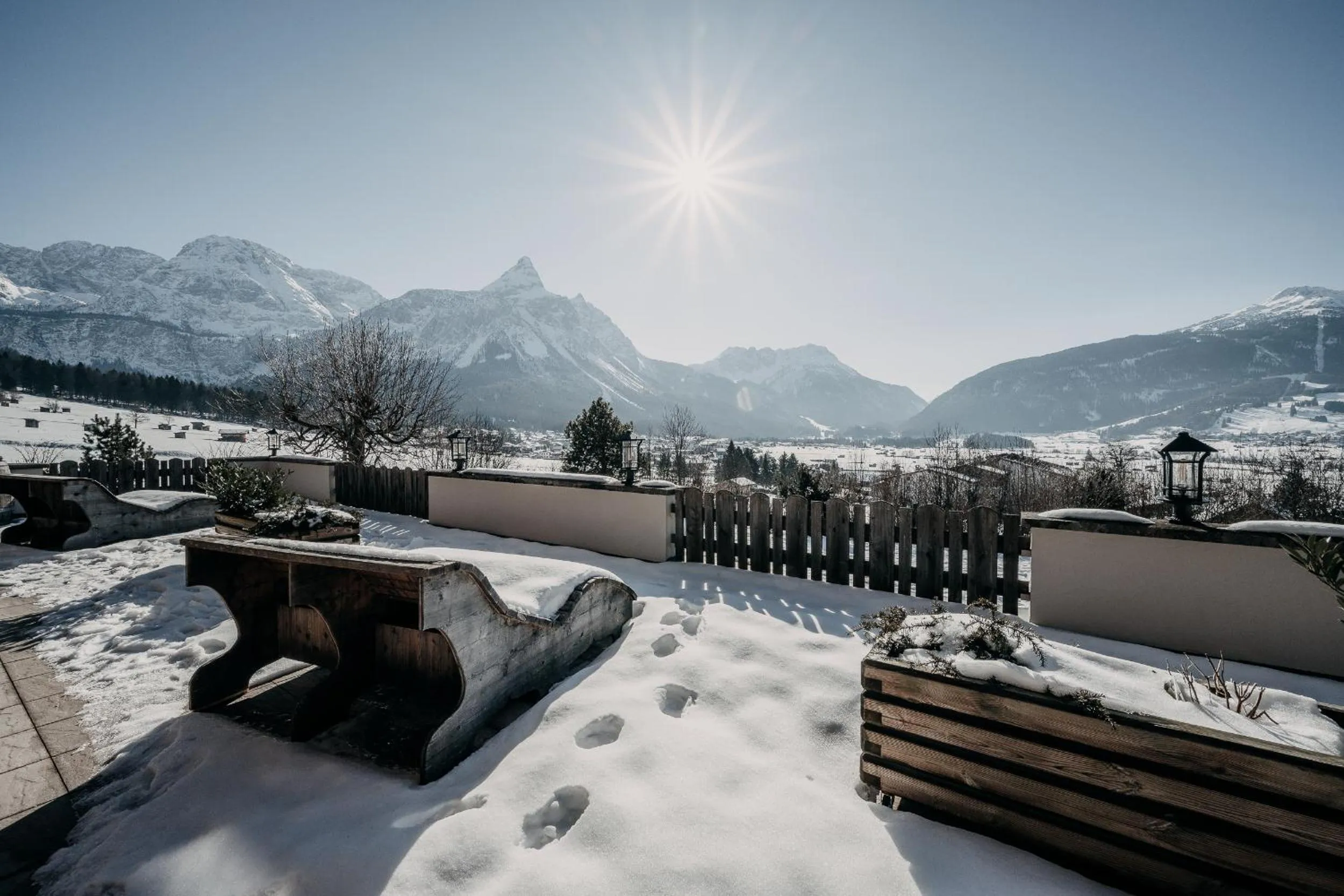 Balcony/Terrace in Alpenappartements Cristall