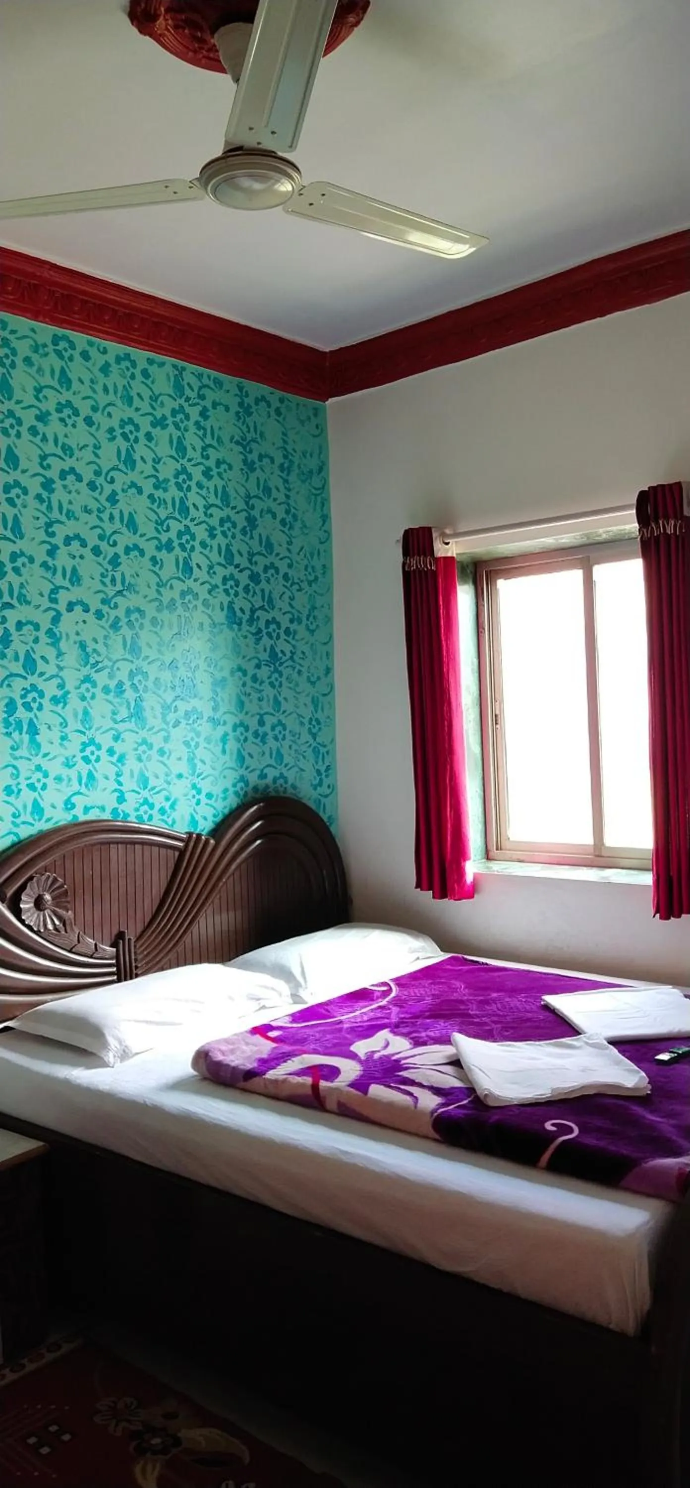 Bed in Om Datta Krupa Niwas Cottage