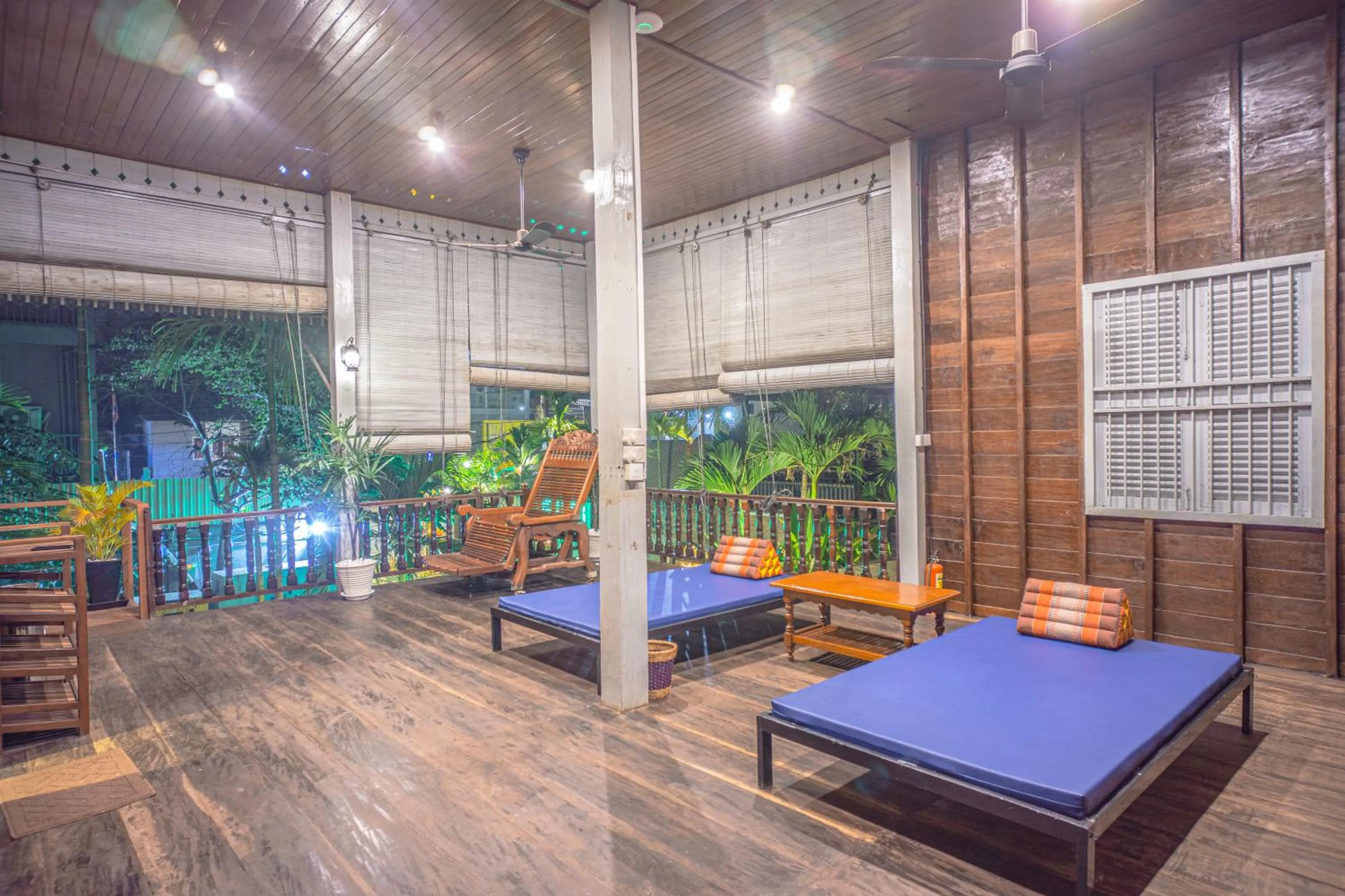 Seating area in The Local Time Village