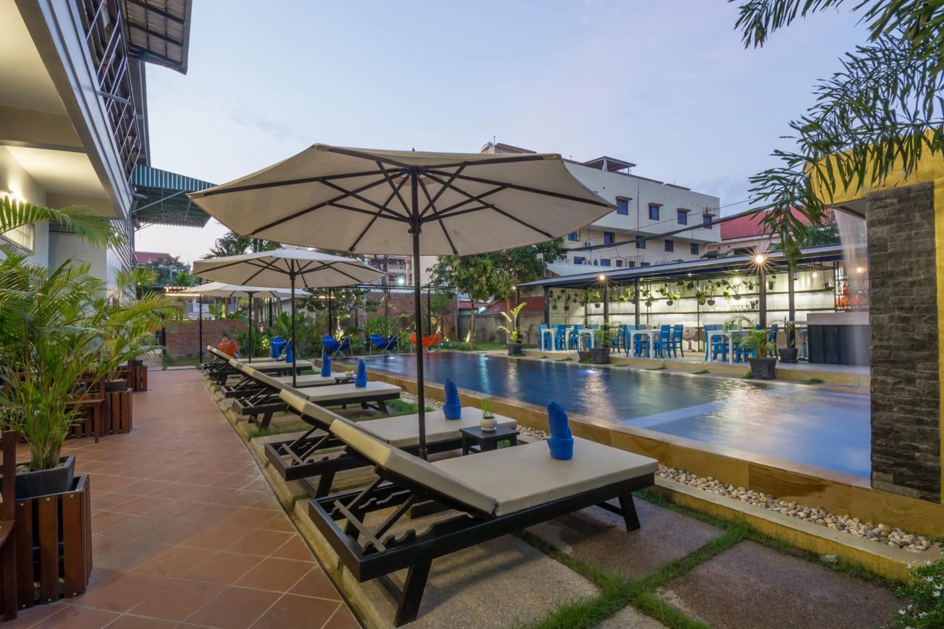 Swimming pool in The Local Time Village