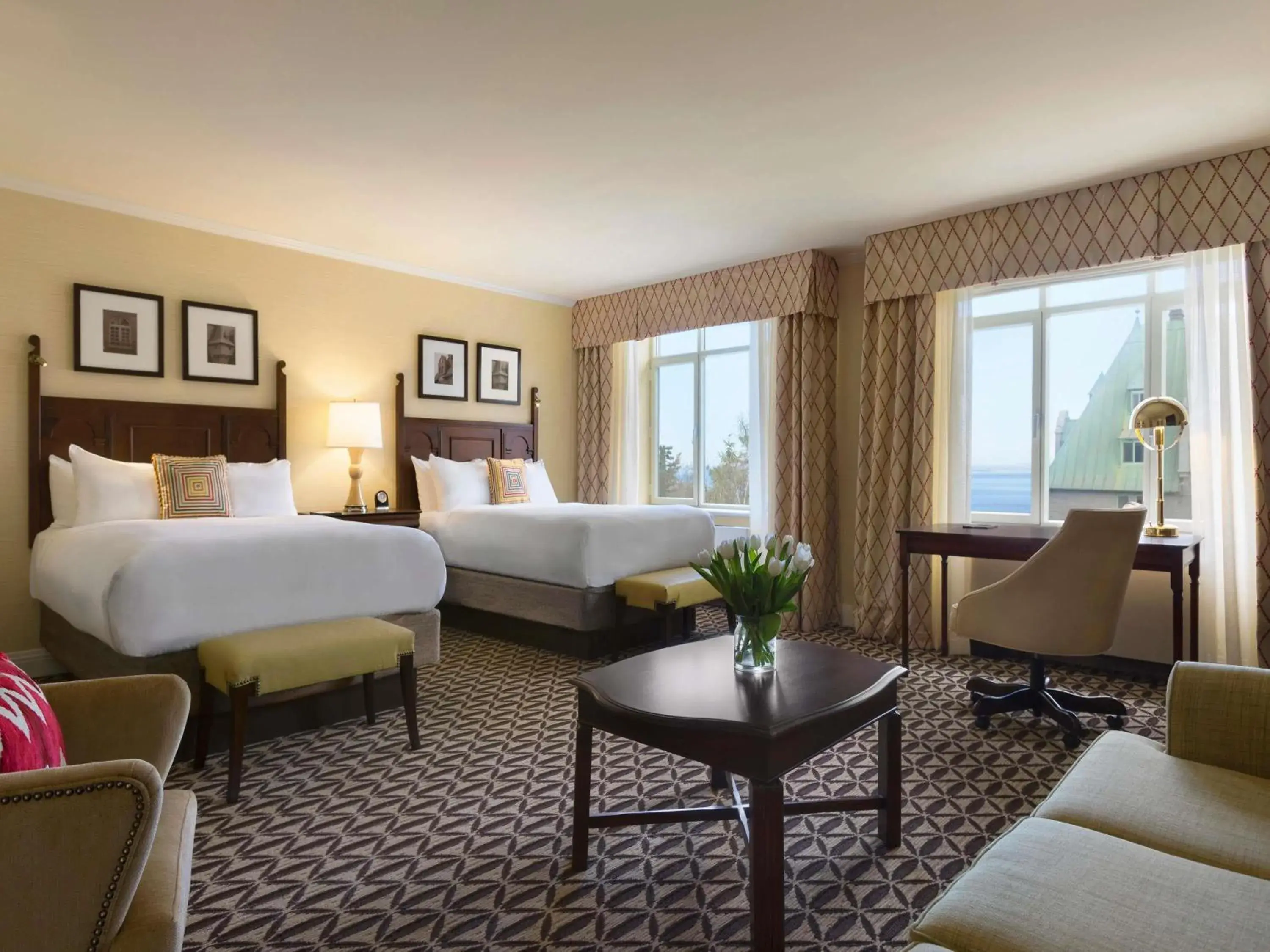 Deluxe Double Room with Two Double Beds and View in Fairmont Le Manoir Richelieu Deluxe Double Room with Two Double Beds and View in Fairmont Le Manoir Richelieu