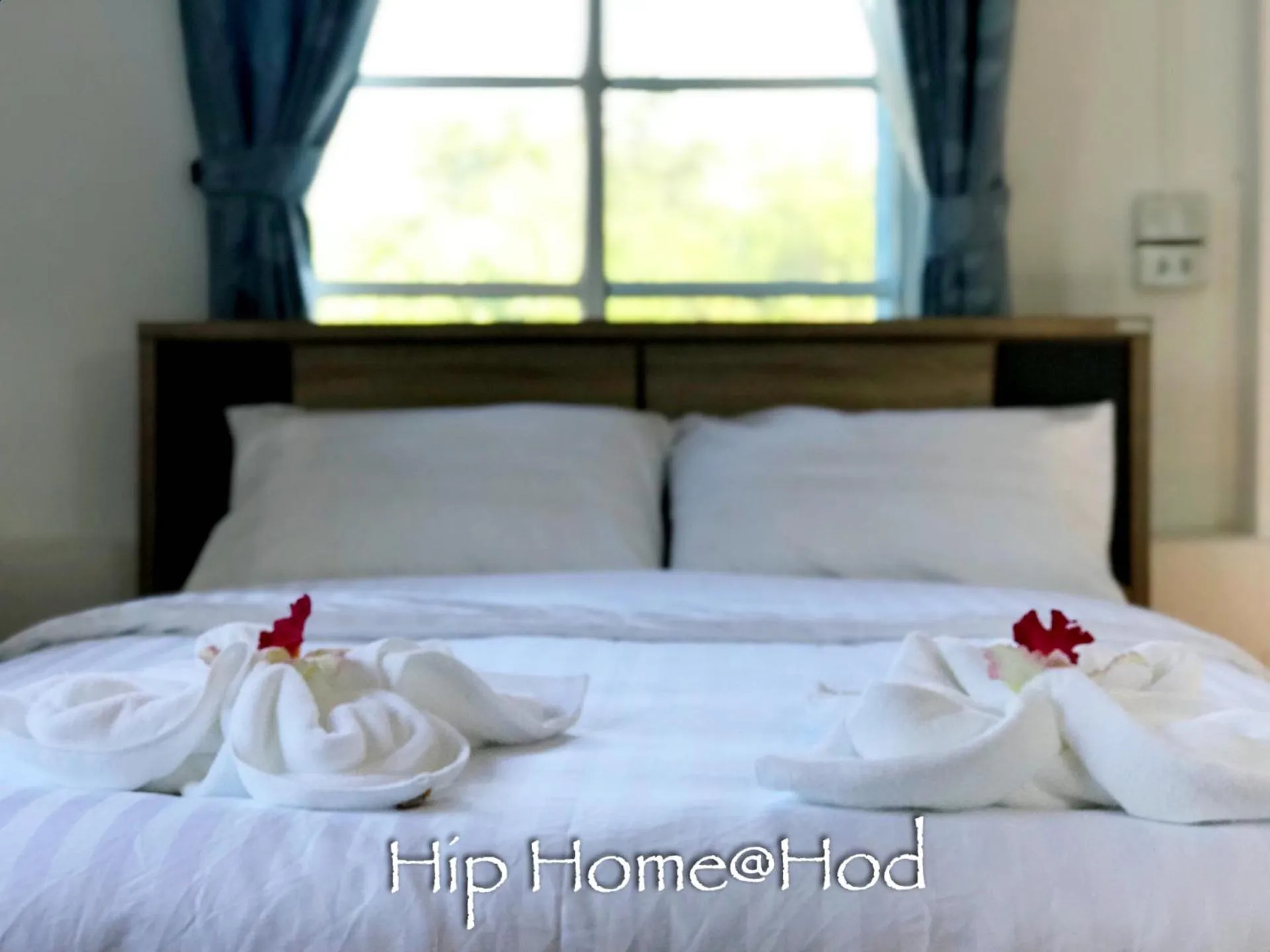 Bed in Hip Home at Hod