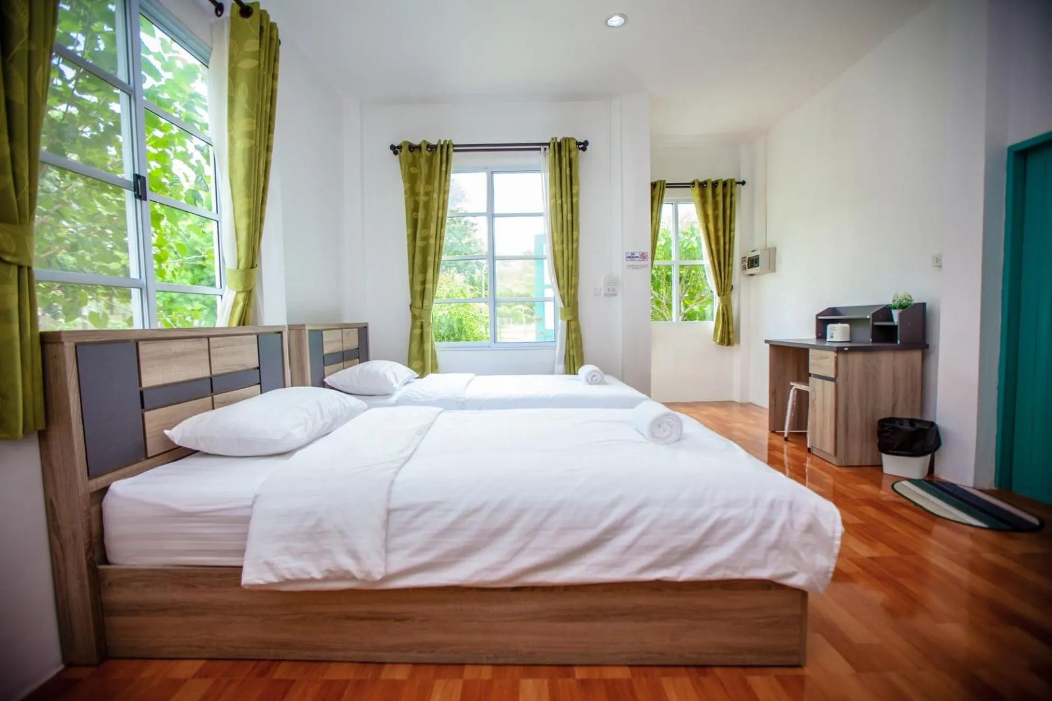 Bed in Hip Home at Hod