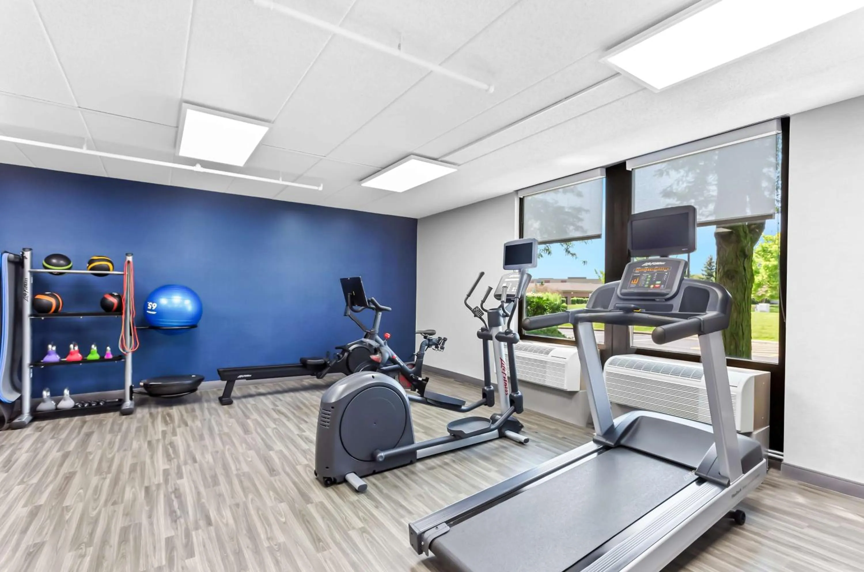 Fitness centre/facilities in Hampton Inn Chicago-Naperville