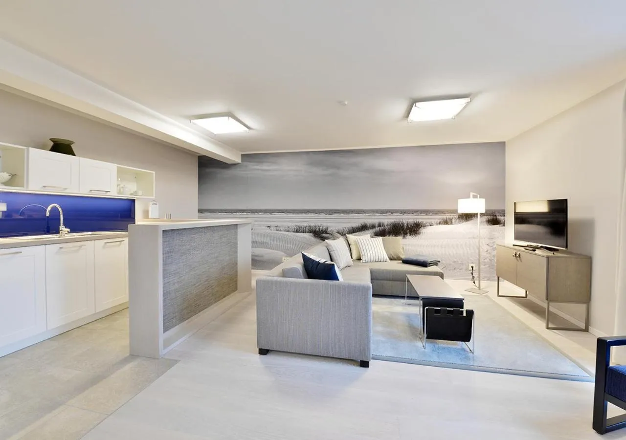 Kitchen or kitchenette in DORMERO Strandhotel Rügen