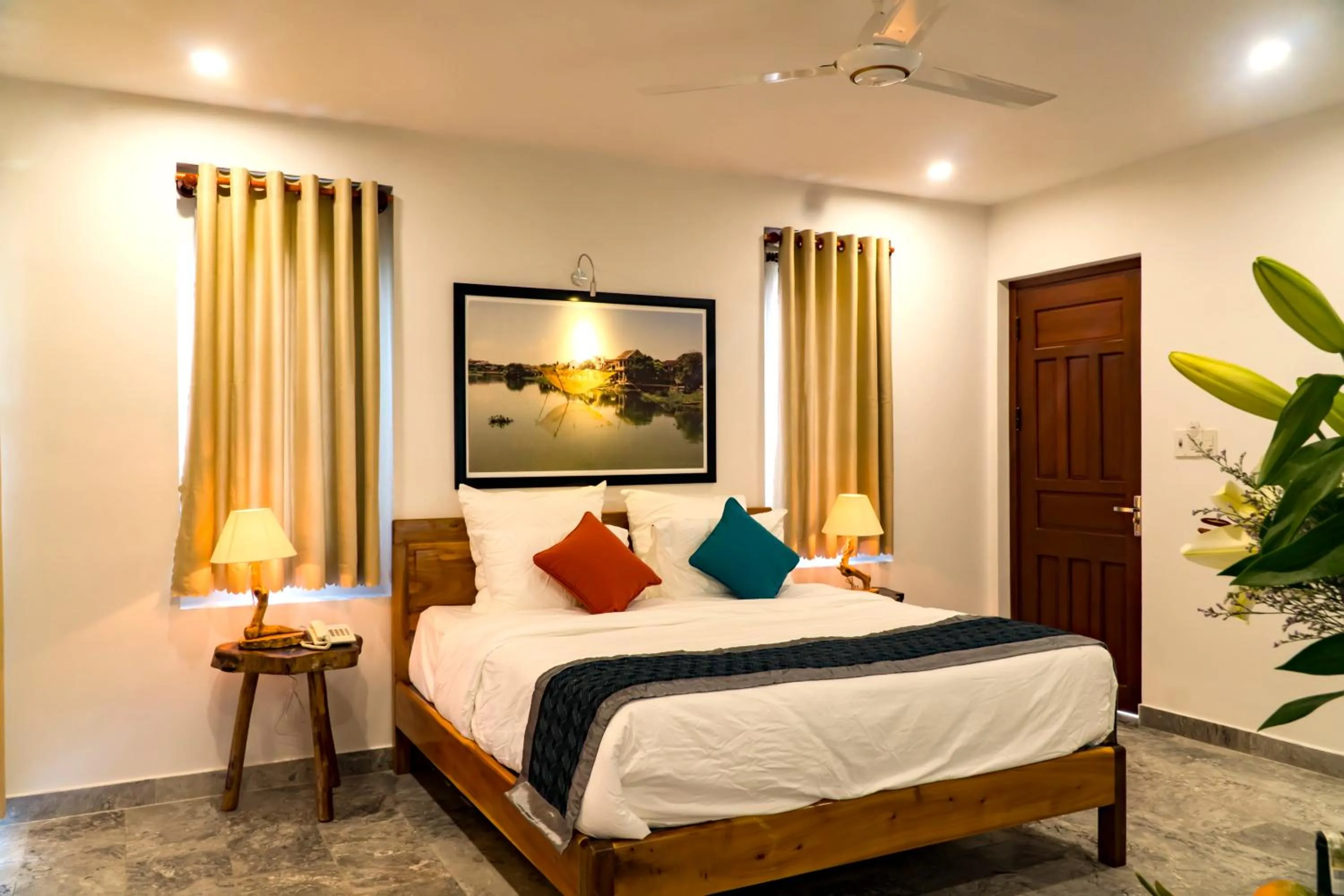 Photo of the whole room, Bed in Louis Villa Hoi An