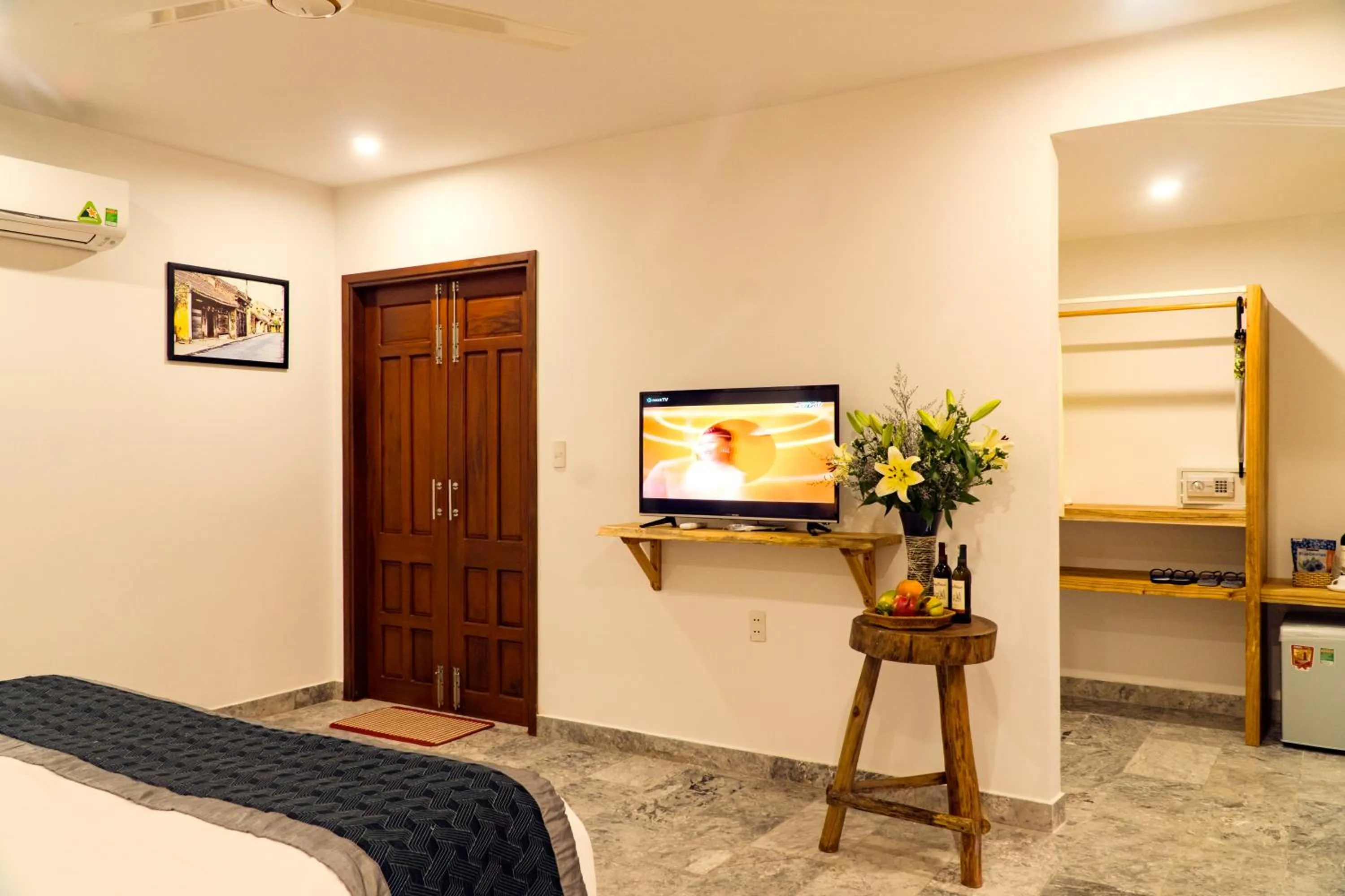 Decorative detail, Bed in Louis Villa Hoi An