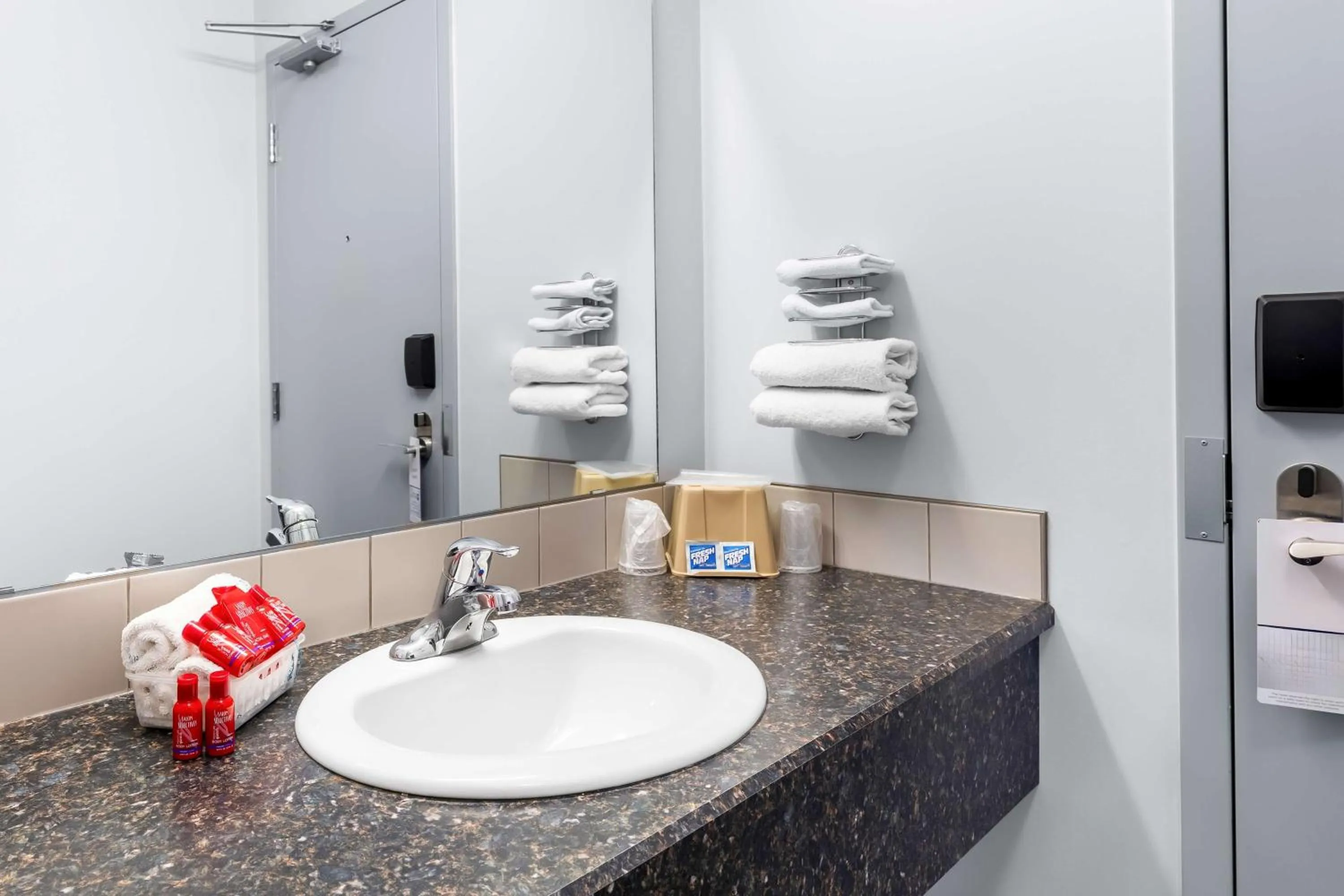 Bathroom in SureStay Studio by Best Western Hardisty